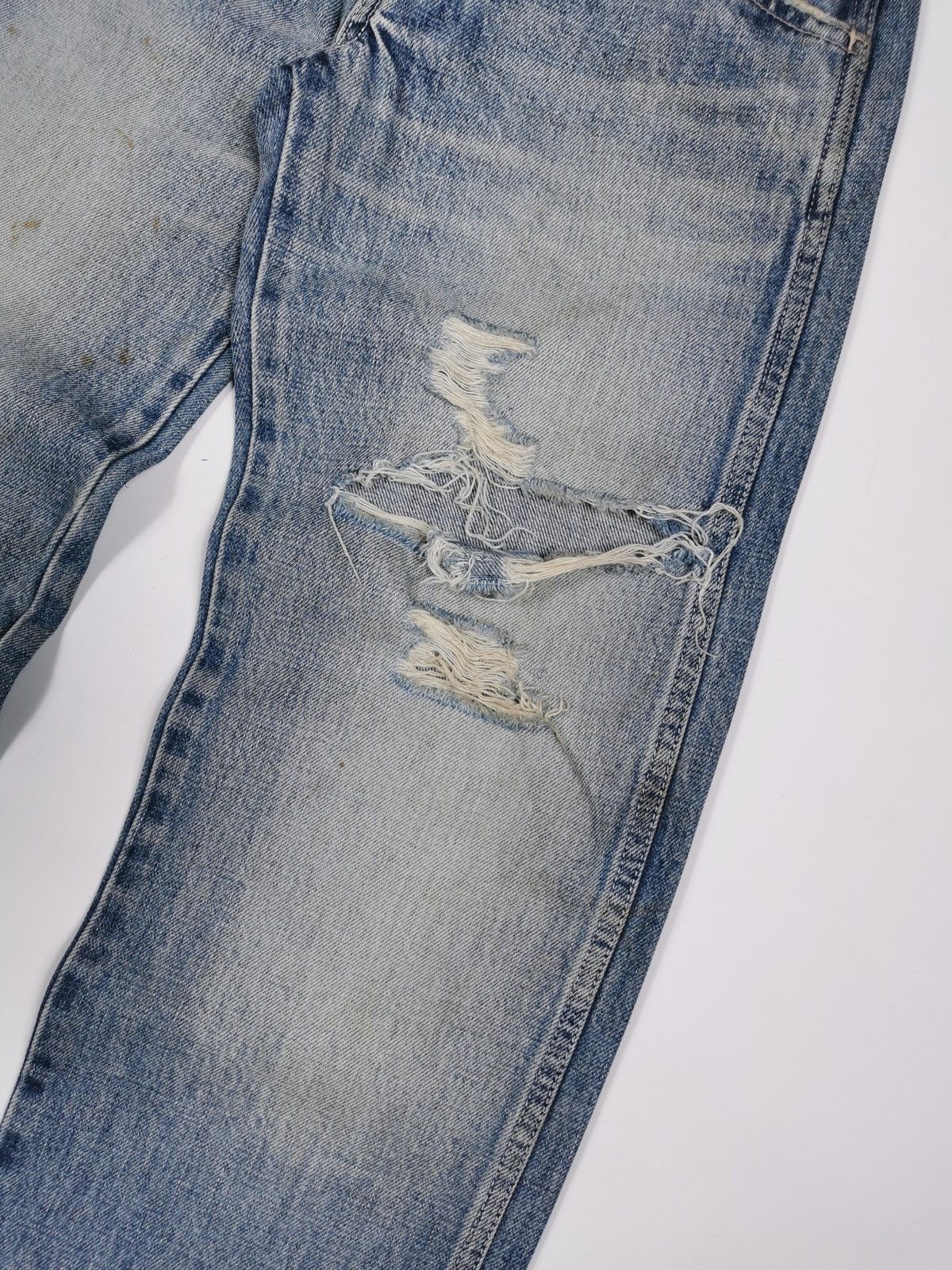 Japanese Brand DMG Domingo Japan Distressed Jeans Size US 28 / EU 44 - 4 Thumbnail
