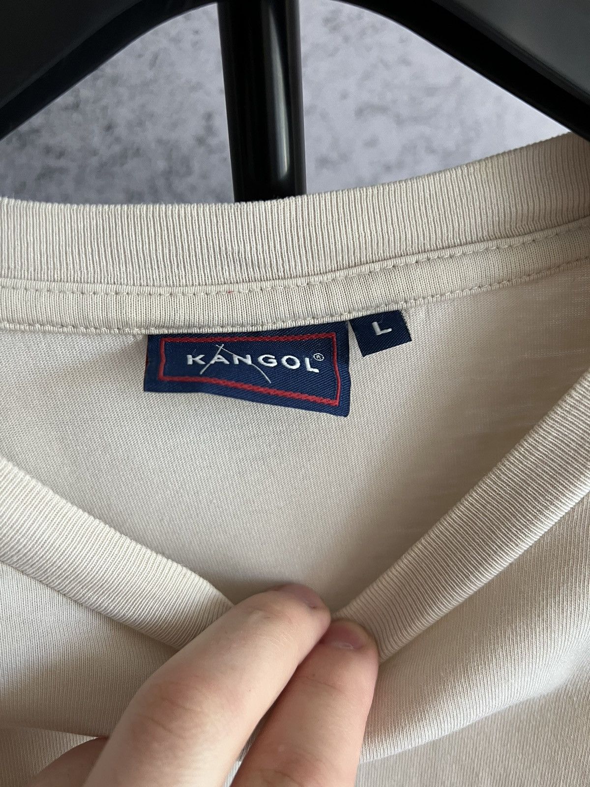 Kangol Crazy Y2K 2000s Kangol T-Shirt Vintage Tee Size US L / EU 52-54 / 3 - 4 Thumbnail