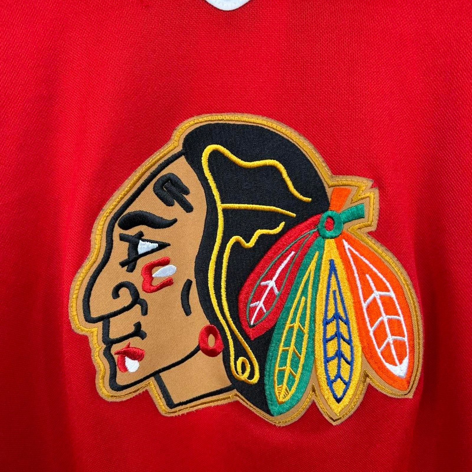 NHL Vintage 90’s Red Chicago Blackhawks Hockey NHL Jersey Large Size US L / EU 52-54 / 3 - 4 Thumbnail