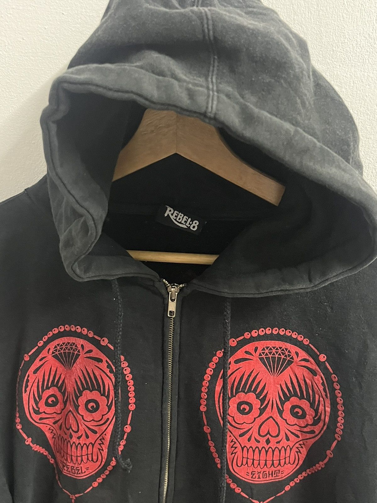 Rebel8 Rebel8 sweatshirt hoodie pair skull punk rock Size US L / EU 52-54 / 3 - 2 Thumbnail