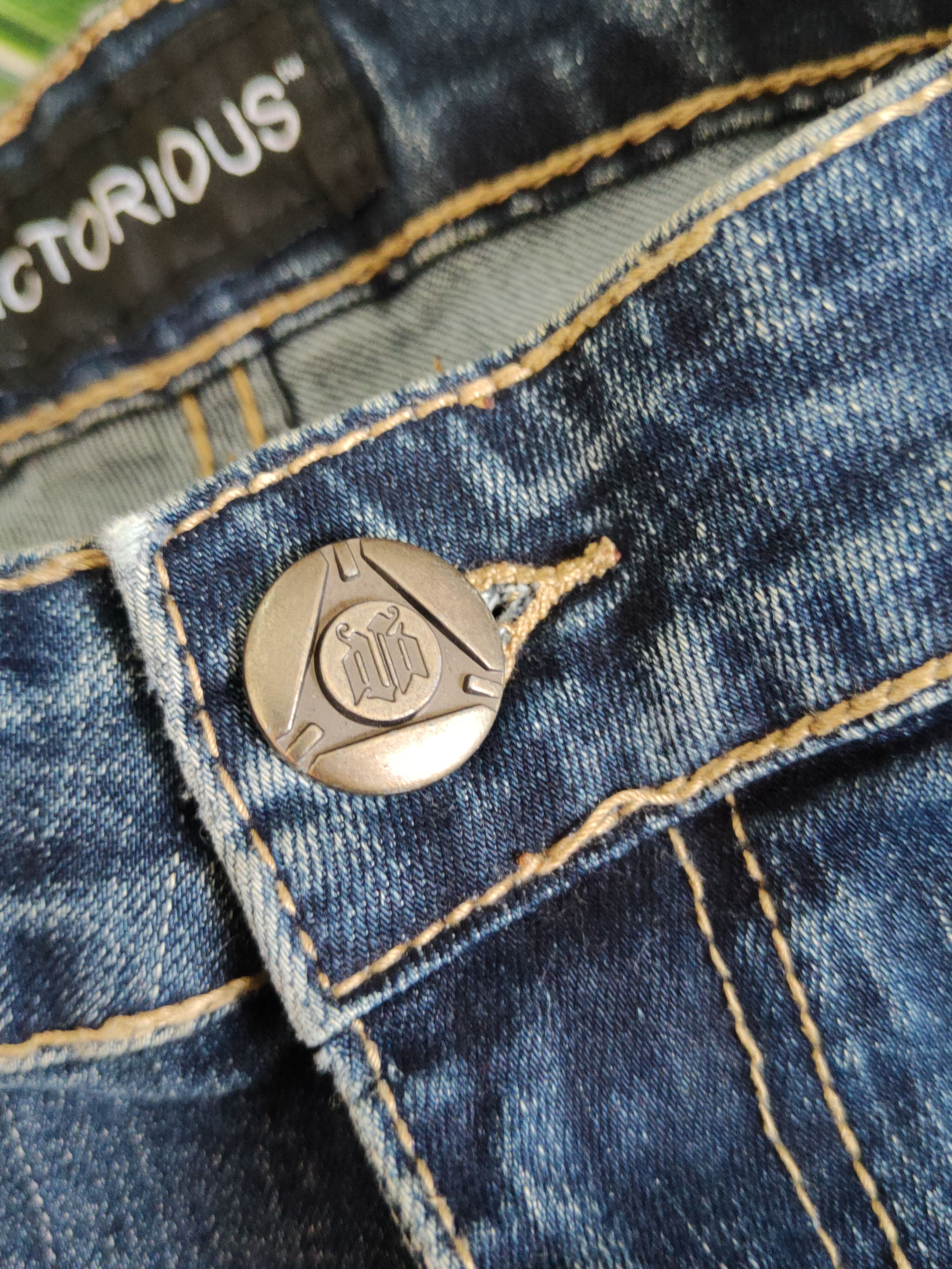 Japanese Brand Victorious bikers Distressed Ripped Skinny Jeans #S2309 Size US 34 / EU 50 - 14 Thumbnail