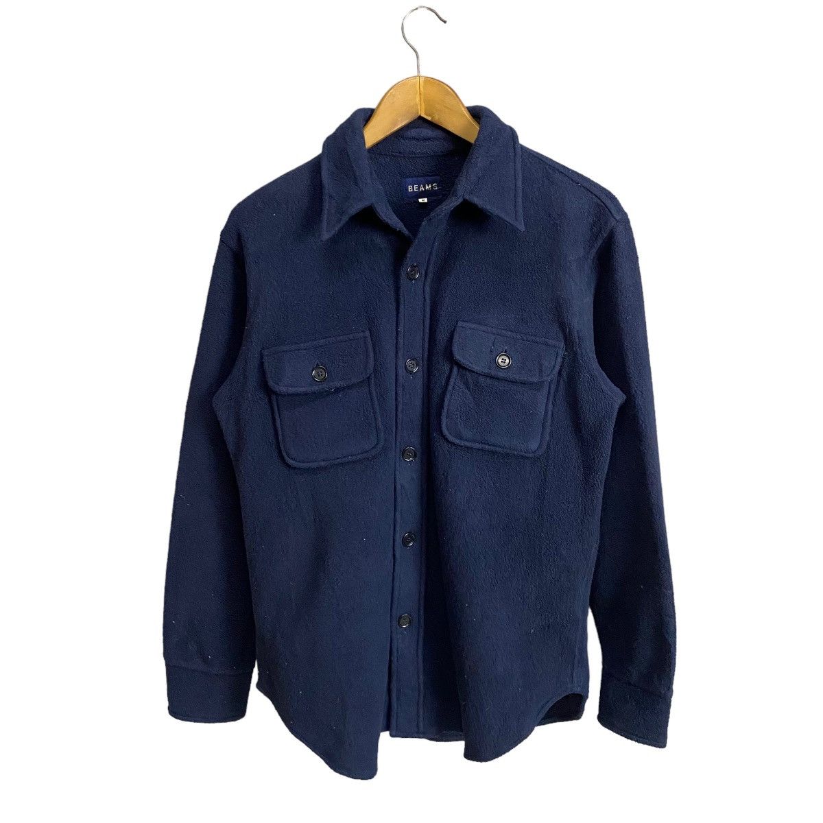 Beams malden mills polarfleece button up shirt