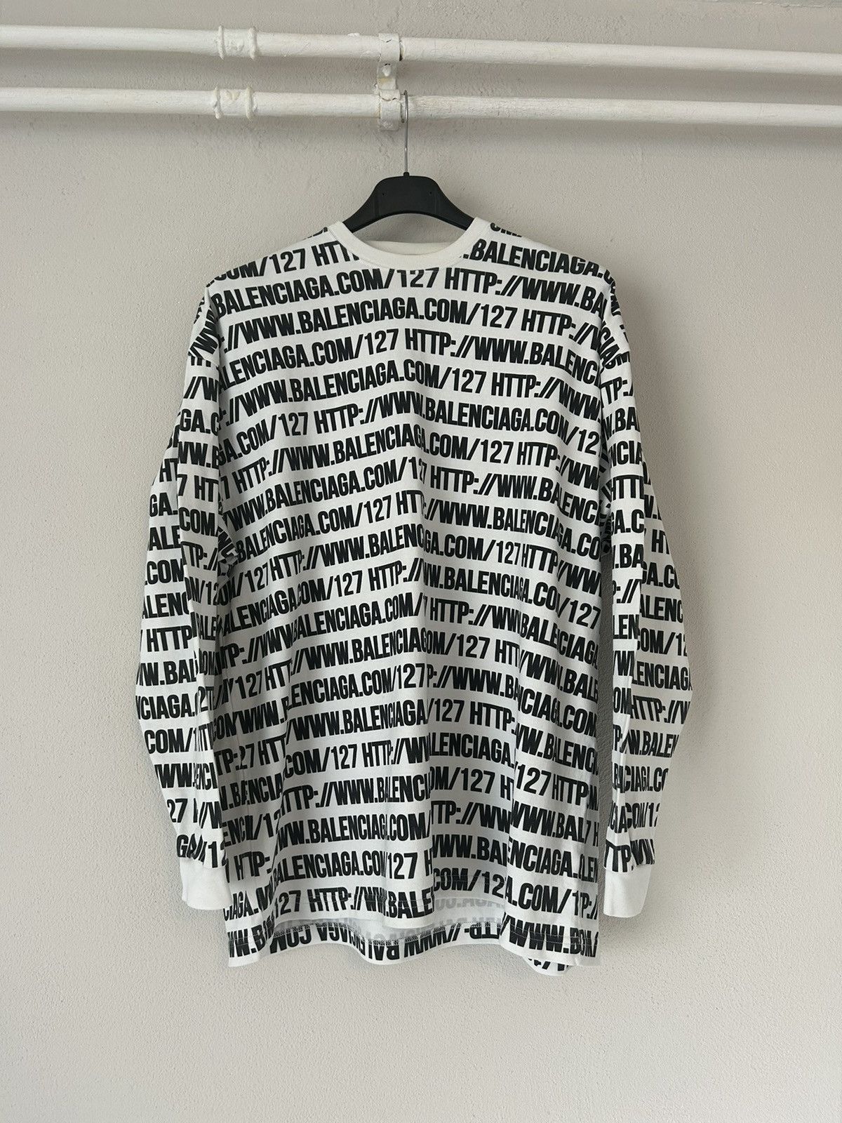Balenciaga ‘Balenciaga.com’ Print Sweatshirt Size US M / EU 48-50 / 2 - 4 Thumbnail