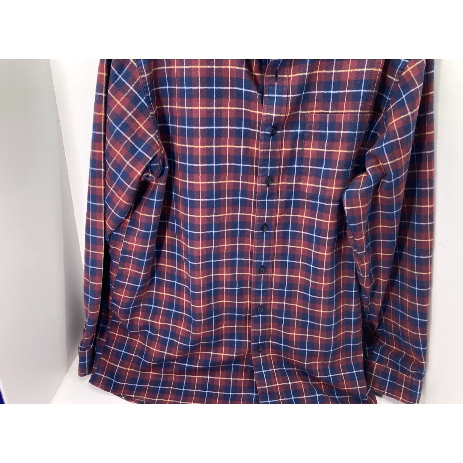 Vintage VINTAGE LL Bean Flannel Shirt Men XL Tall Blue Red Plaid Button Long Sleeve Cotton Size US XL / EU 56 / 4 - 3 Thumbnail