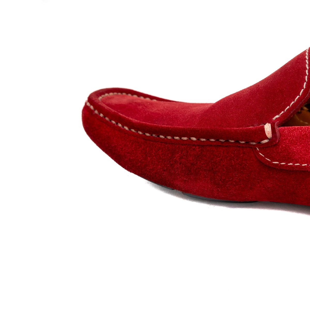 Prada PRADA Red Suede Driving Moccasins Casual Loafers Men’s 9.5US Size US 9.5 / EU 42-43 - 10 Thumbnail