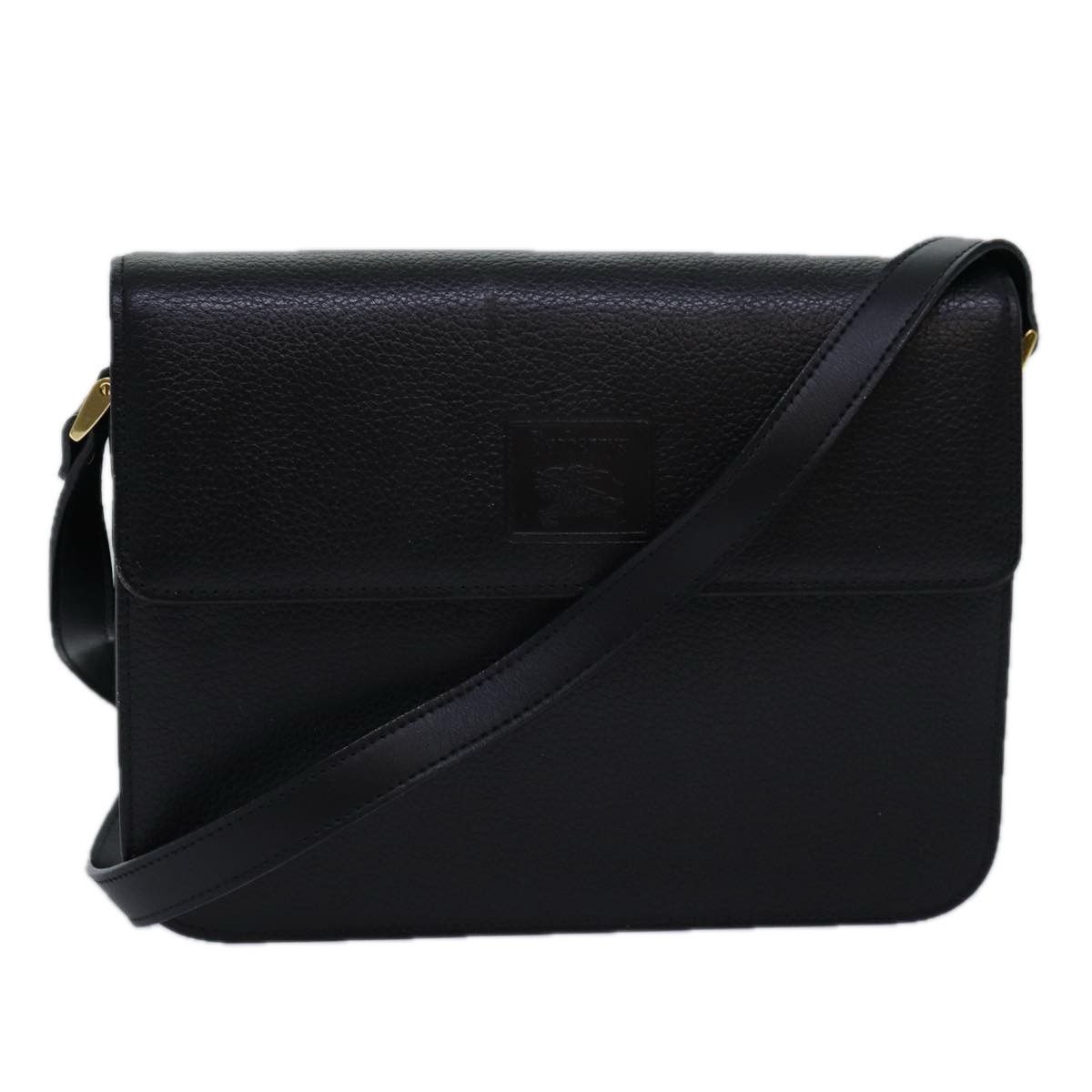 Burberry Nova Check Black Leather Shoulder Bag (Pre-Owned) Size ONE SIZE - 1 Thumbnail