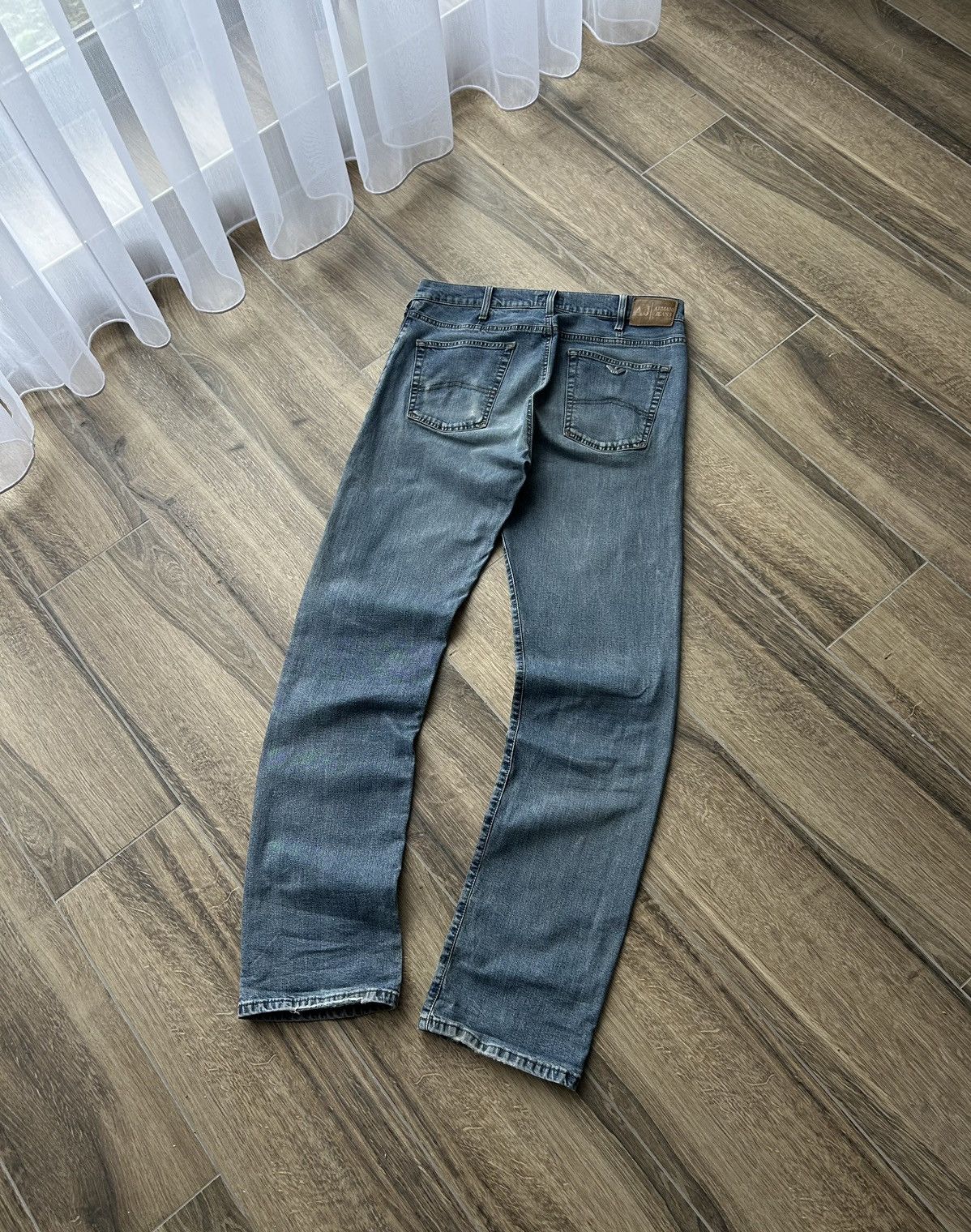 Armani × Emporio Armani × Vintage Vintage Armani Jeans mens distressed denim pants Size US 36 / EU 52 - 1 Thumbnail