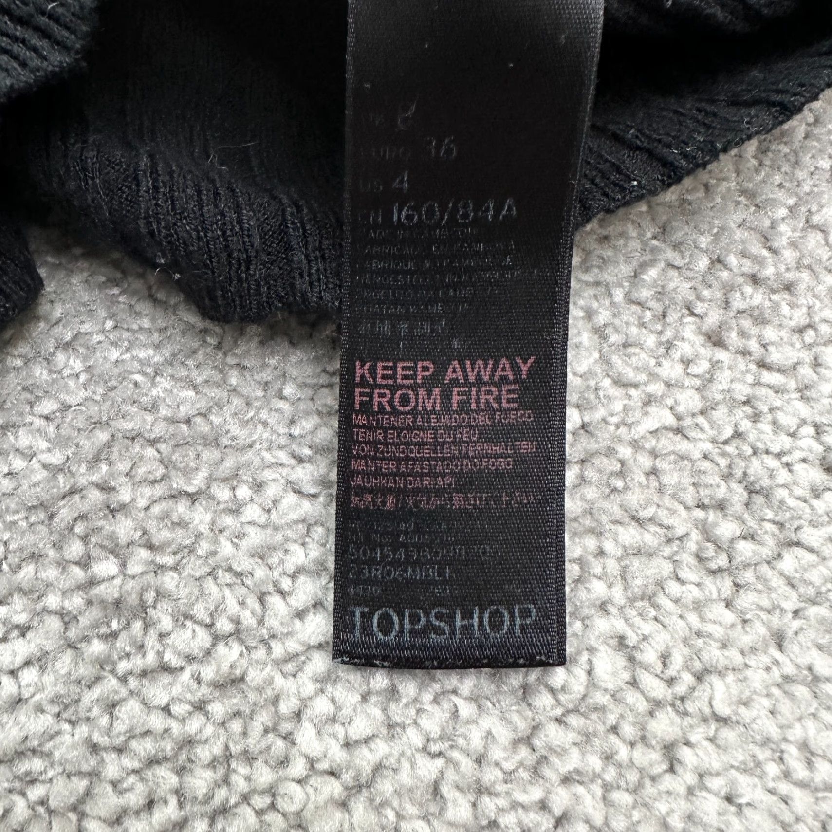 Topshop Topshop Sweater Womens 4 Black Mock Neck Knit Pullover Casual Knitwear Size S / US 4 / IT 40 - 7 Thumbnail