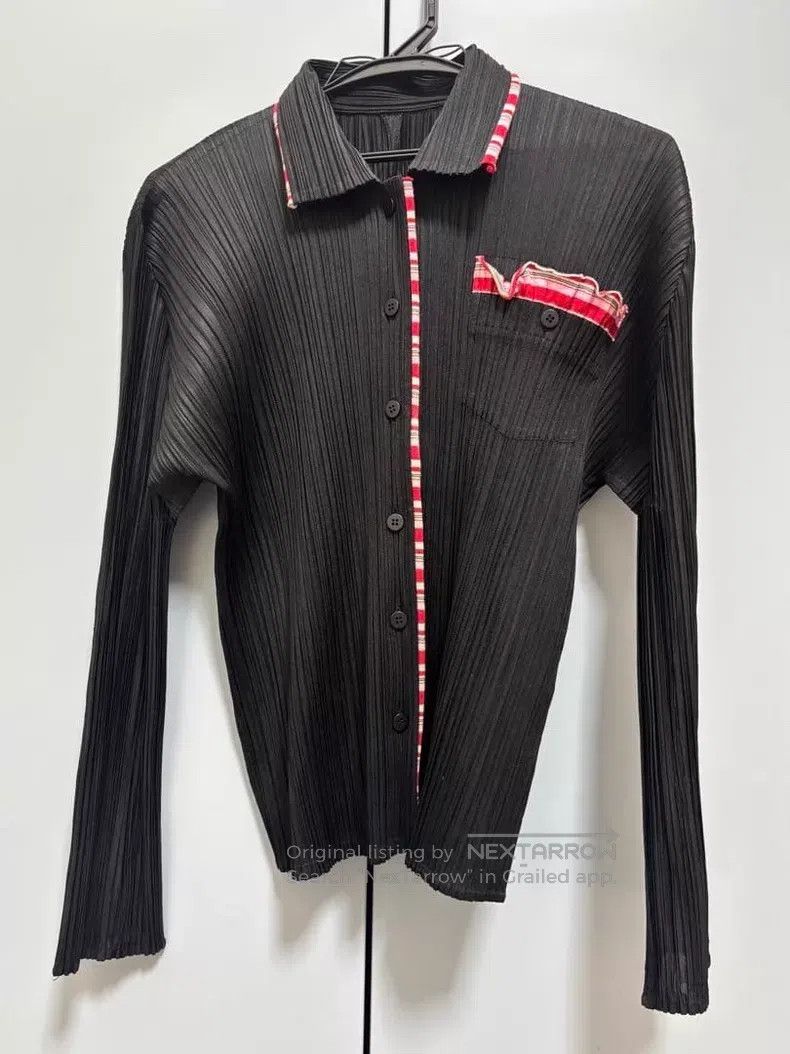 Other Issey Miyake Black Ruched Shirt Size US L / EU 52-54 / 3 - 1 Thumbnail