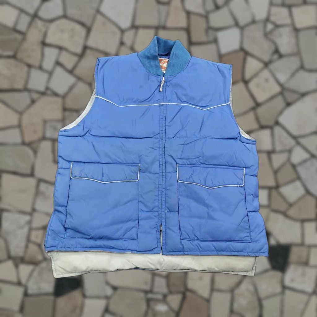 Vintage VINTAGE Pioneer Wear Vest Mens Medium Blue Quilted Down Insulated 80s Puffer Vest Mens Medium Blue 80s Outdoors Mens Size US M / EU 48-50 / 2 - 1 Thumbnail