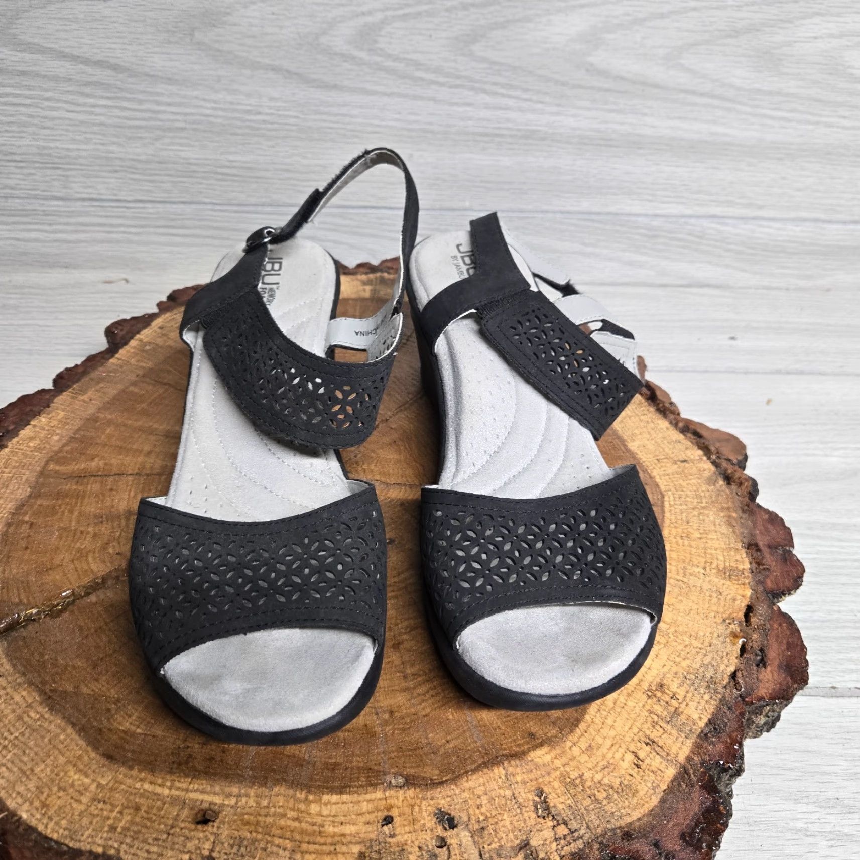 Vintage VINTAGE Jambu Women Sandals Bohemian Black Vegan Adjustable Cushioned Size 8M Size US 8 / IT 38 - 3 Thumbnail