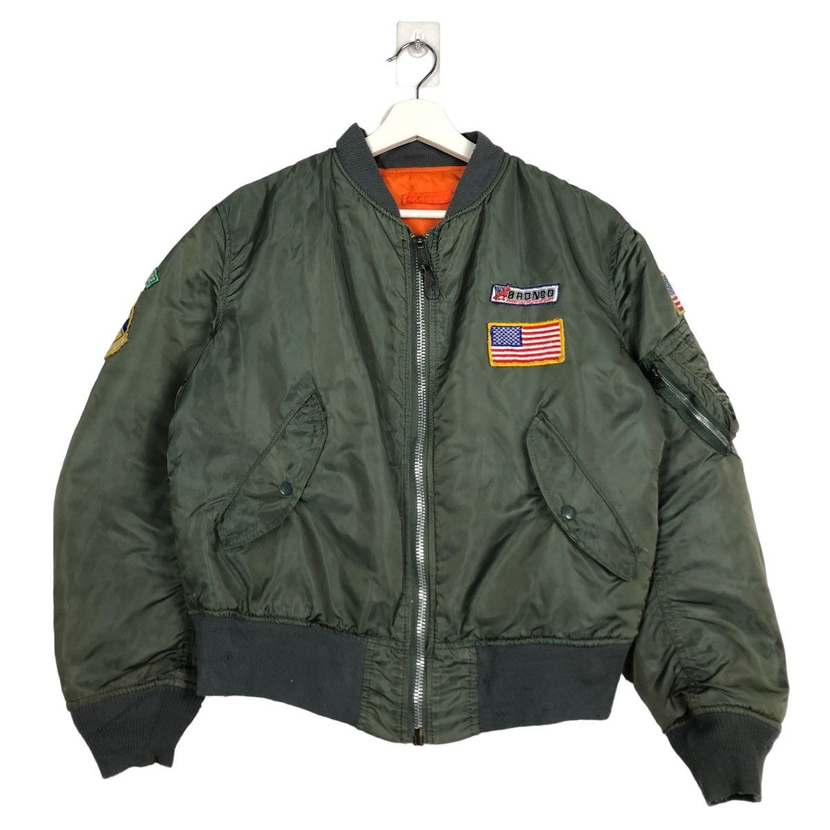 Alpha Industries 🔥 1970s VINTAGE RIOT RIOT ALPHA BOMBER JACKET MADE IN USA Size US M / EU 48-50 / 2 - 1 Thumbnail