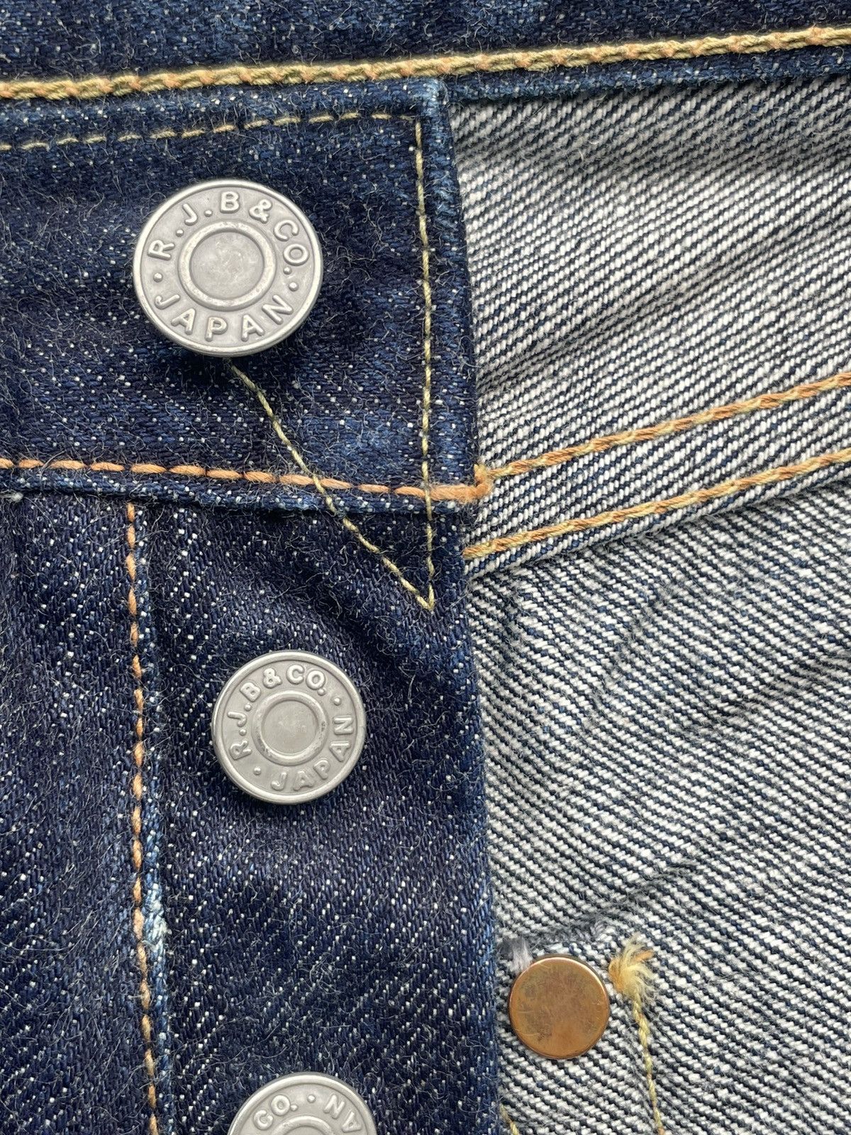 The Flat Head R.J.Blues Selvedge Denim Size US 27 - 18 Thumbnail