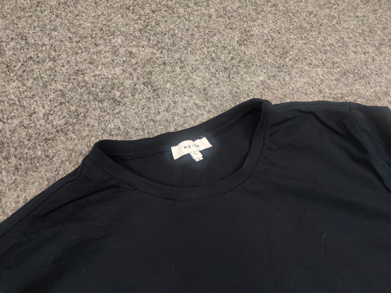 Reiss Reiss x2 Design Basic t-shirts Navy Gray minimalistic Tee Size US L / EU 52-54 / 3 - 6 Thumbnail