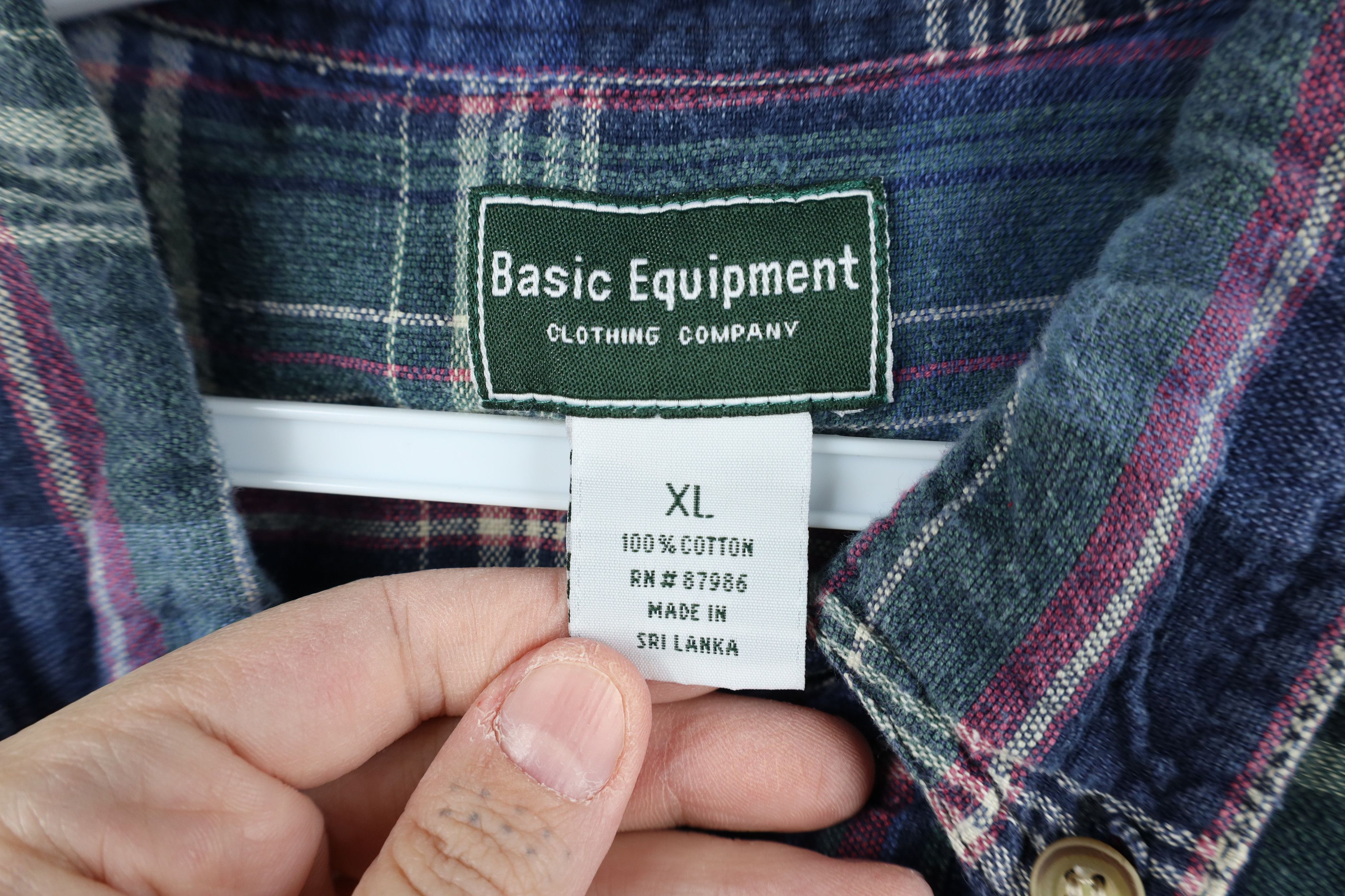 Vintage Vintage 90s Streetwear Weave Knit Button Down Shirt Plaid Size US XL / EU 56 / 4 - 7 Thumbnail