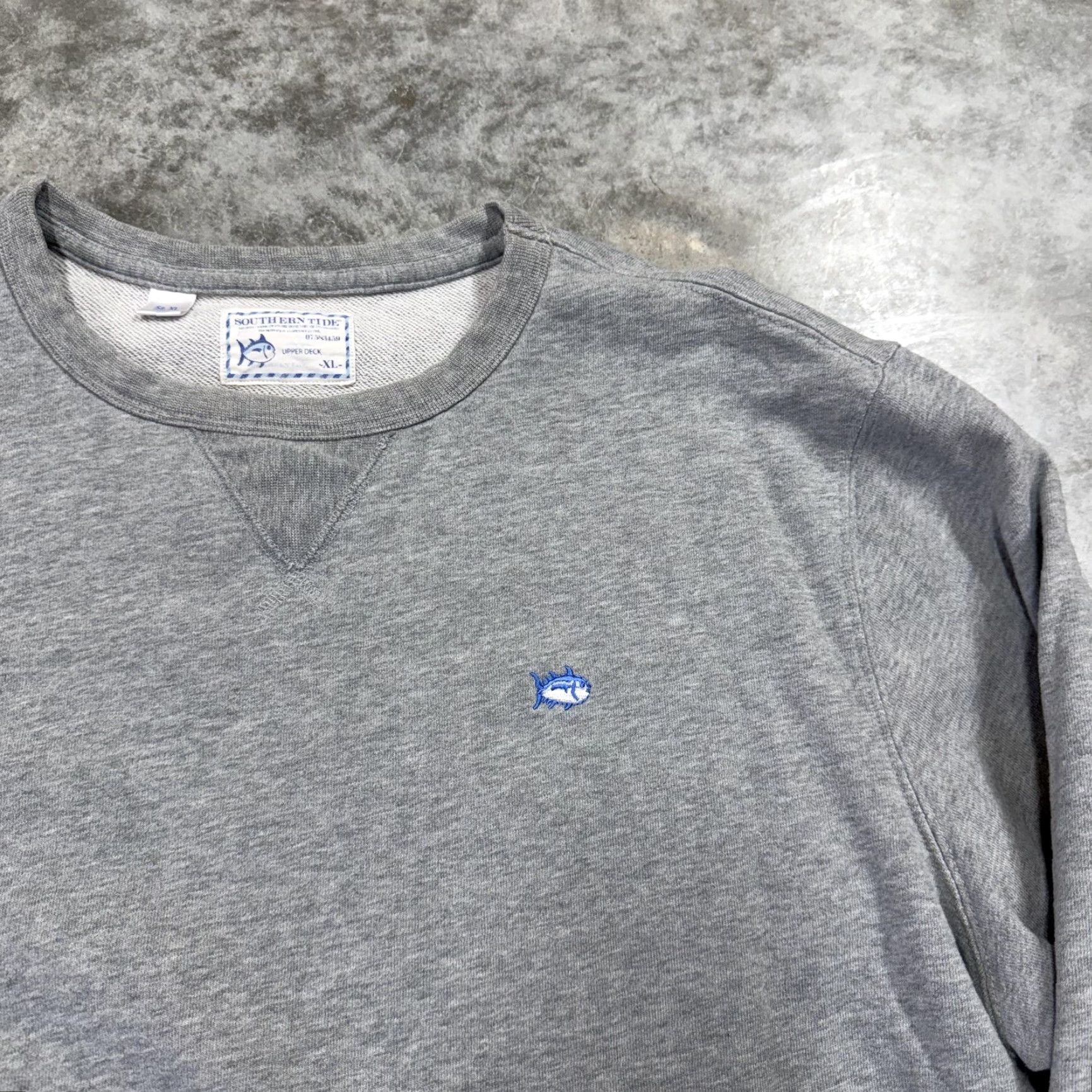 Southern Tide Southern Tide Sweatshirt Mens XL Gray Crewneck Pullover Fish Logo Upper Deck Size US XL / EU 56 / 4 - 3 Thumbnail