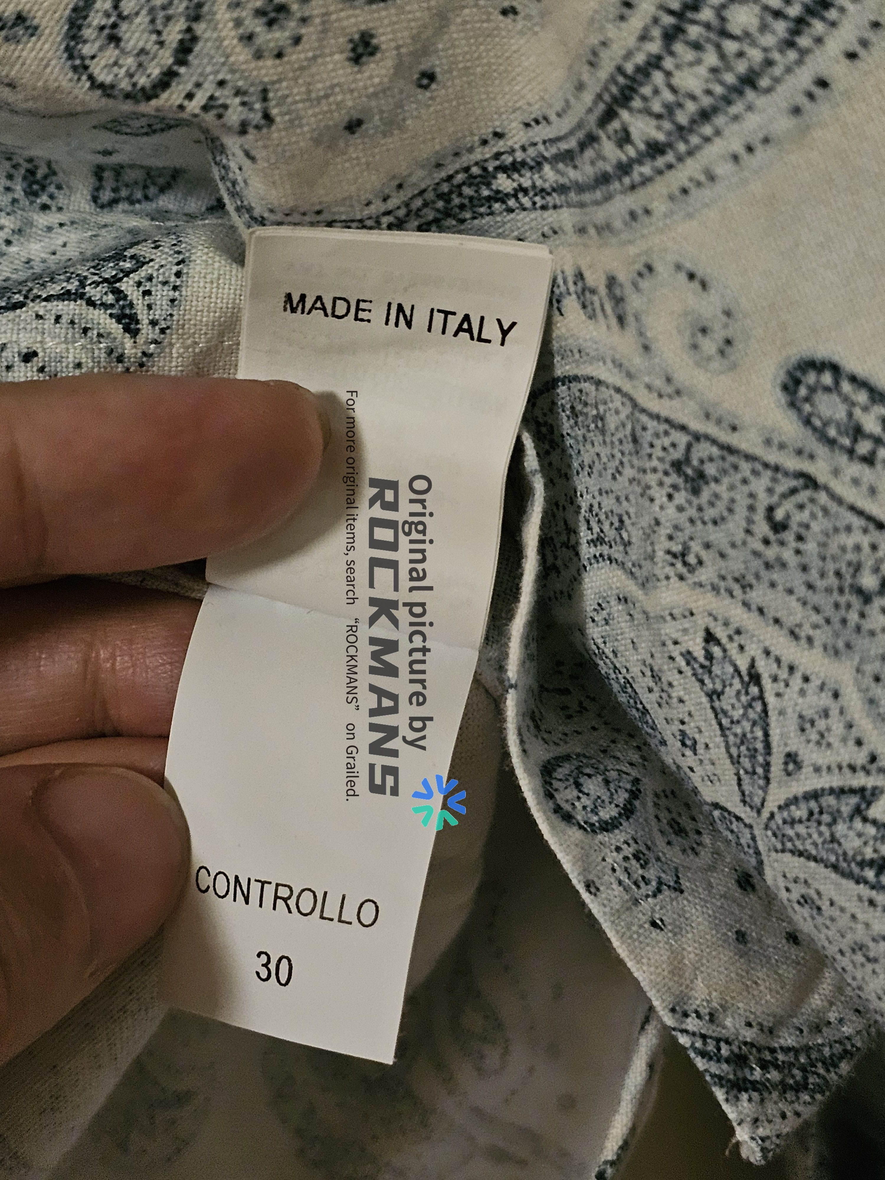 Brunello Cucinelli Brunello Cucinelli Men's Cashew Pattern Shirt Size M Size US M / EU 48-50 / 2 - 8 Thumbnail