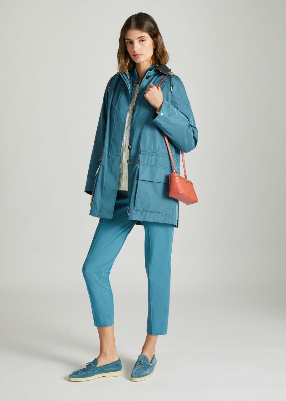 Loro Piana o1srvl11e0424 Jacket in Dark Blue Size L / US 10 / IT 46 - 2 Thumbnail