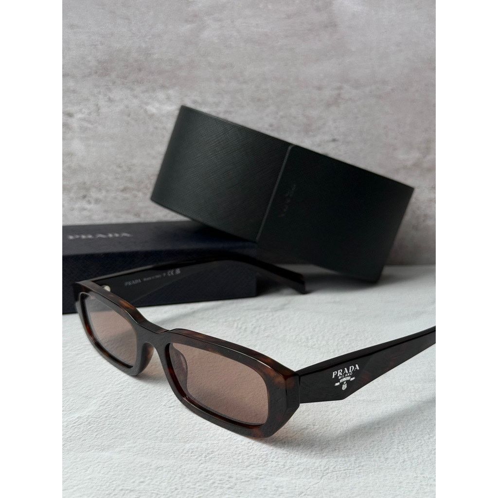 Prada NEW Prada PR B06S Sunglasses in Root Havana Brown $548 Size ONE SIZE - 3 Thumbnail
