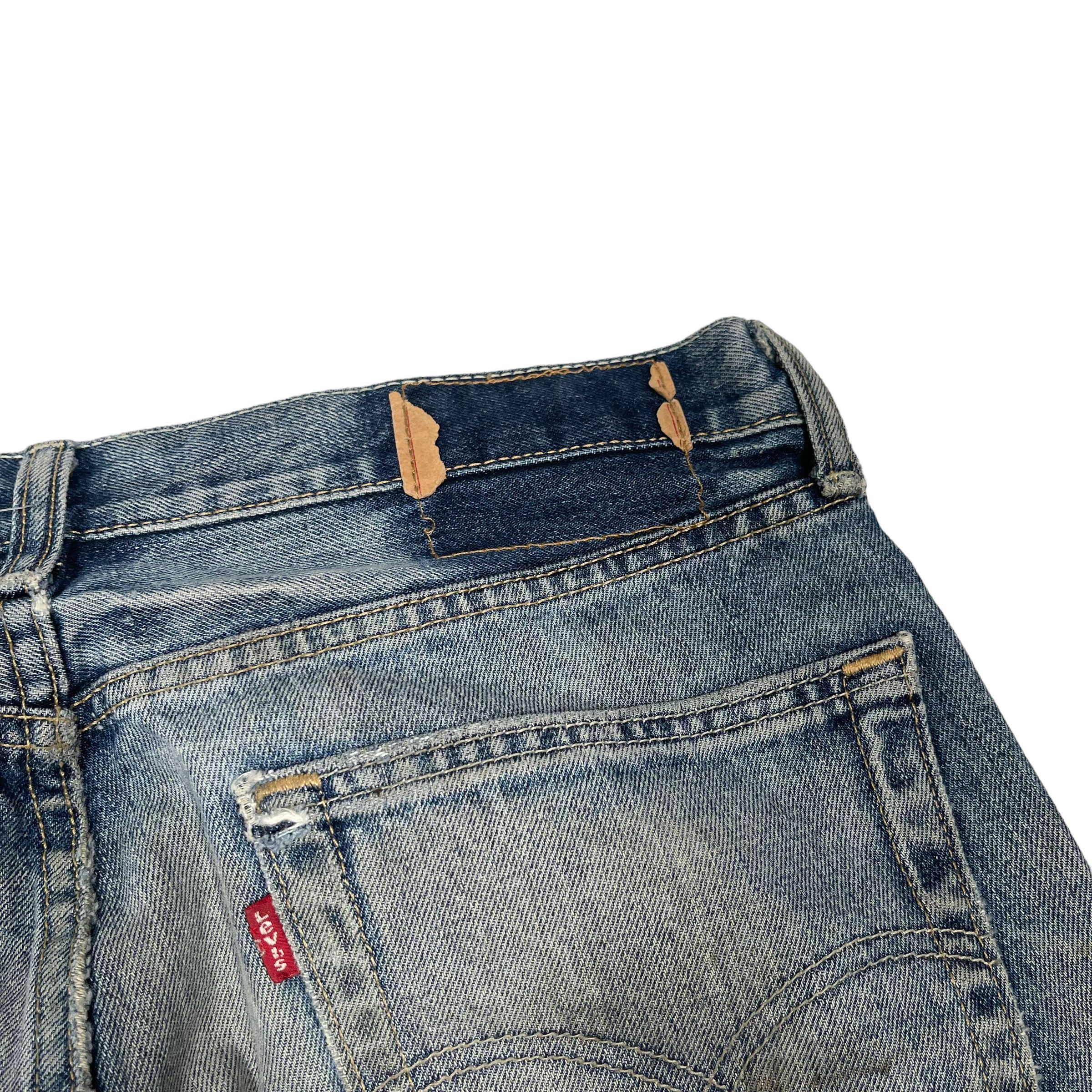 Levi's × Vintage Vintage 1990s Levis Mud Washed Distressed Denim Jeans Size US 31 - 7 Thumbnail