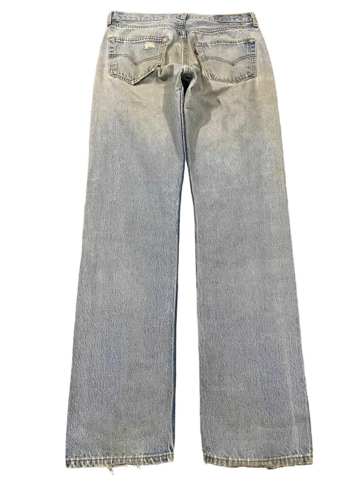 Levi's Vintage 90s Levis 501 Blue Wash Distressed Style Jeans Size US 31 - 2 Thumbnail