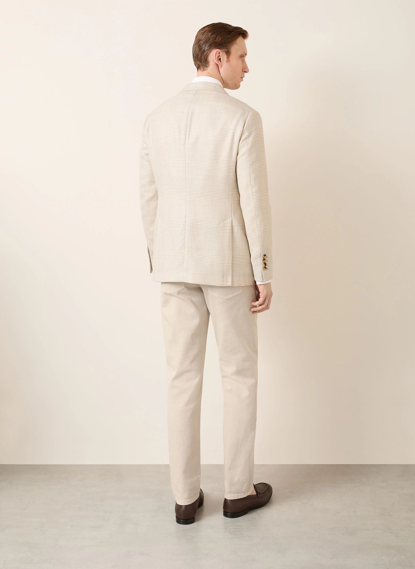 Brunello Cucinelli o1y0526 Single-breasted Blazer in Ivory Size US M / EU 48-50 / 2 - 3 Thumbnail
