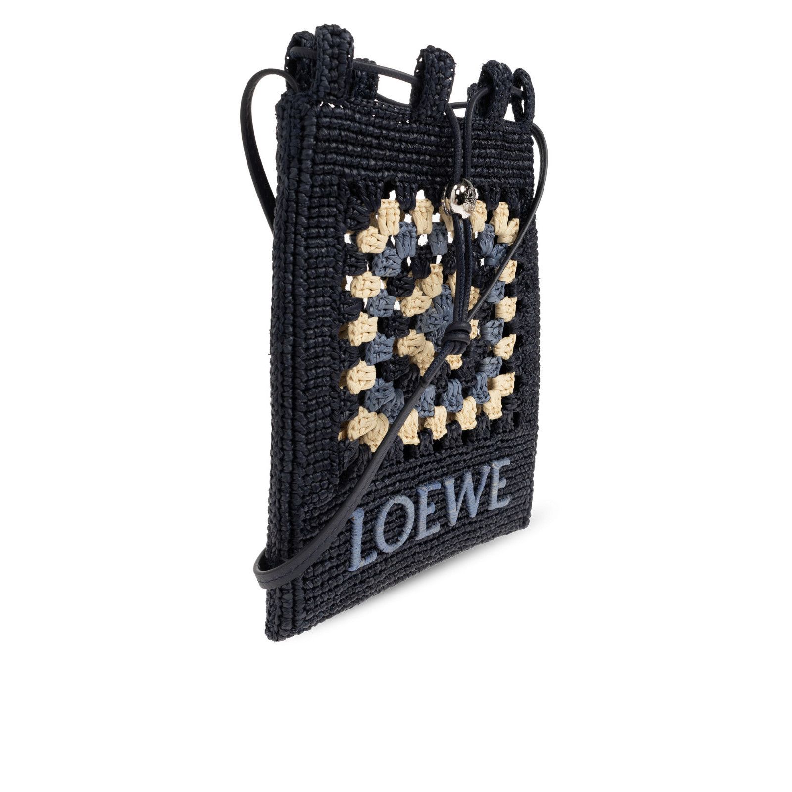 Loewe LOEWE Drawstring Pocket $1200 Navy/Sky Blue Shoulder Bag New Size ONE SIZE - 3 Thumbnail