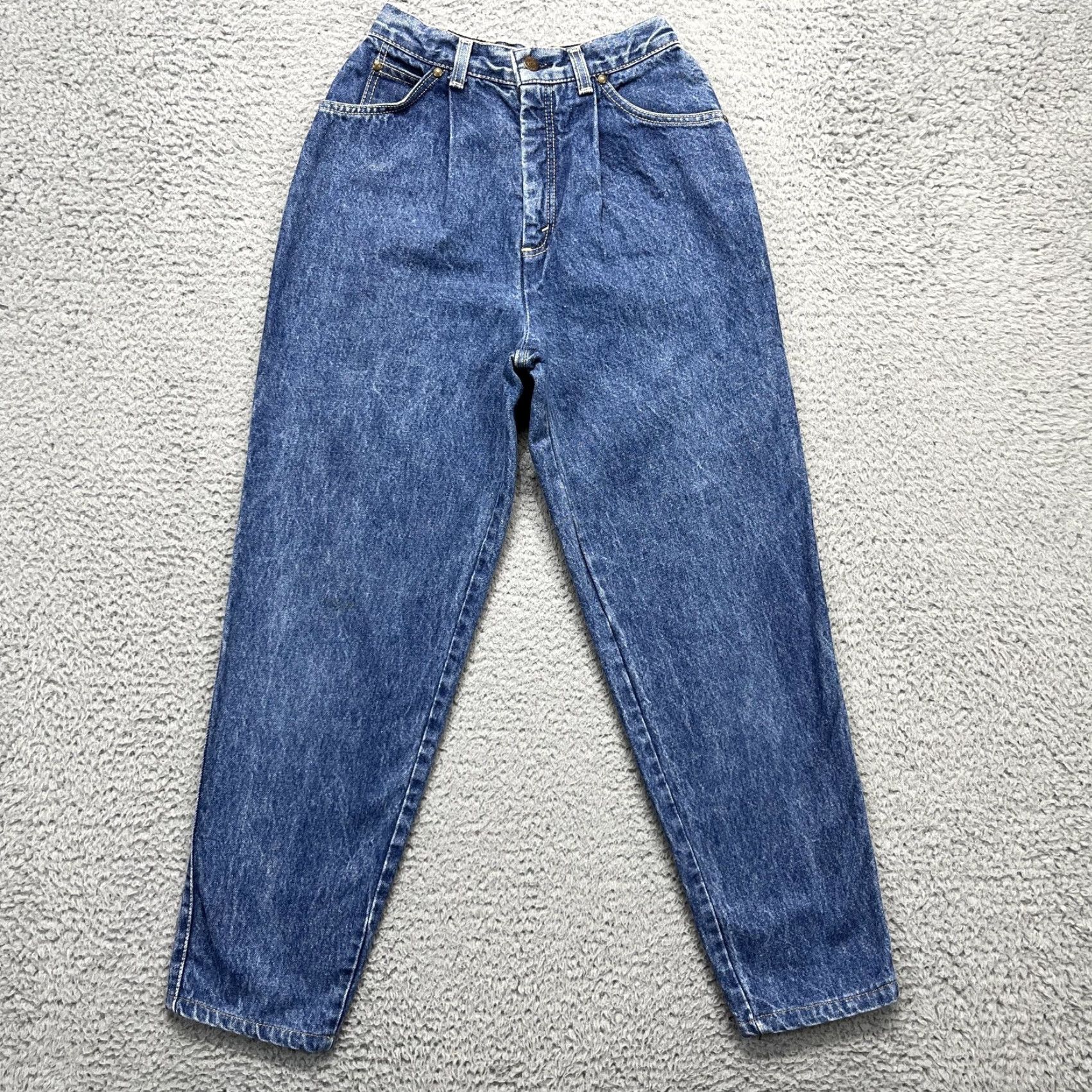 VINTAGE Levi's Mom Jeans Womens 24Wx27L Faded Wash Denim Cowgirl High Waist USA 90s
