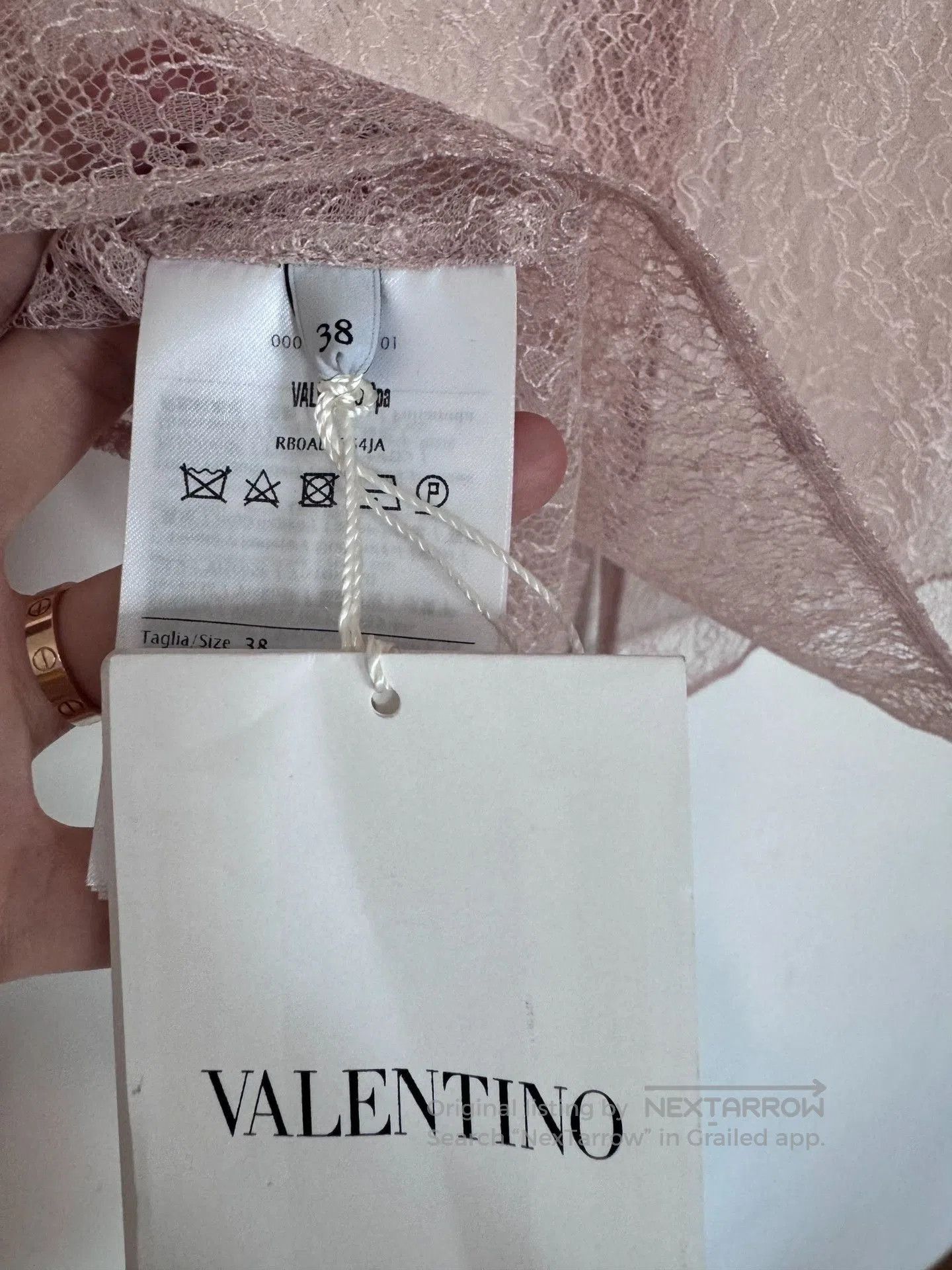 Valentino Valentino Pink Lace Long. Size S / US 4 / IT 40 - 4 Thumbnail