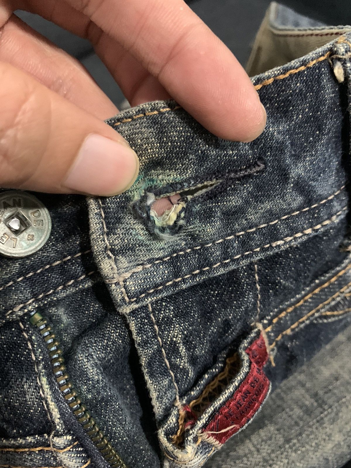 Marithe + Francois Girbaud Marithe Francois Girbaud Distressed Denim Size US 30 / EU 46 - 16 Thumbnail