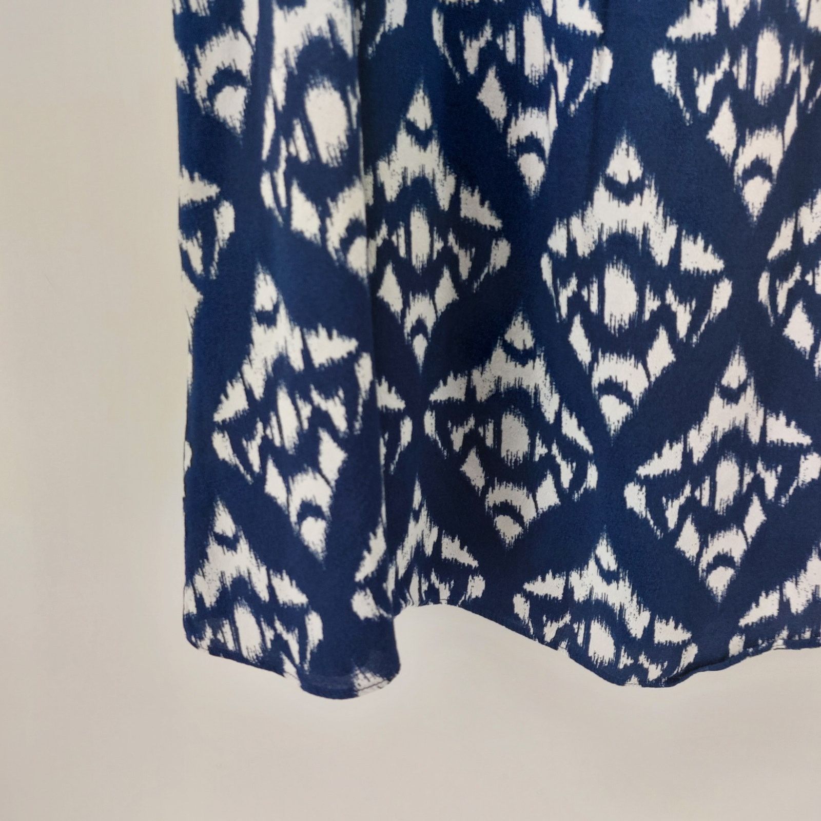 Other Talbots Ikat Midi Skirt Blue Button Front Casual Sz 16 Size 38" / US 16 / IT 52 - 10 Thumbnail