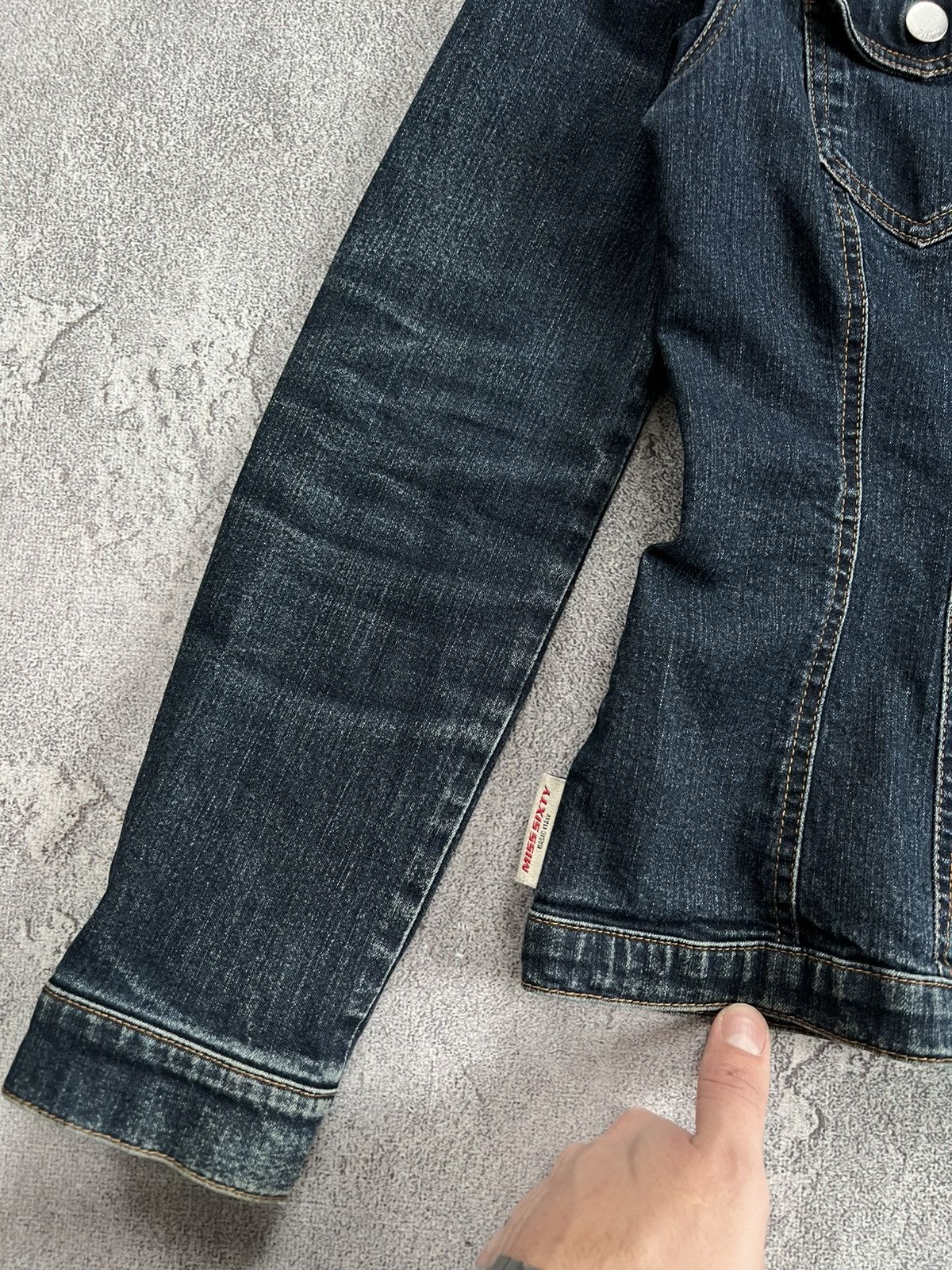 Miss Sixty Miss Sixty 60 Denim Fitted Trucker Jacket Flap Pocket Size S Size S / US 4 / IT 40 - 4 Thumbnail