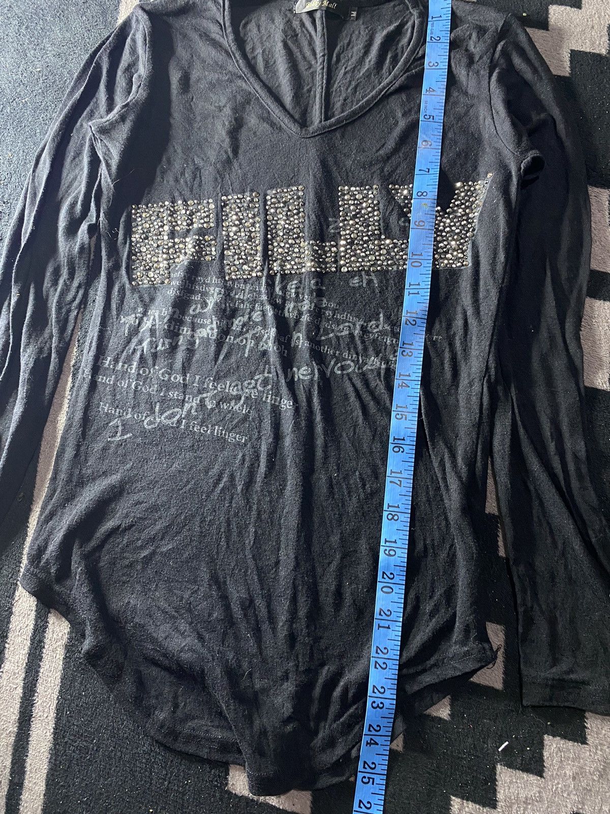 If Six Was Nine × Japanese Brand × Le Grande Bleu (L.G.B.) bobby mall glitter poem longsleeve tshirt Size US M / EU 48-50 / 2 - 7 Thumbnail