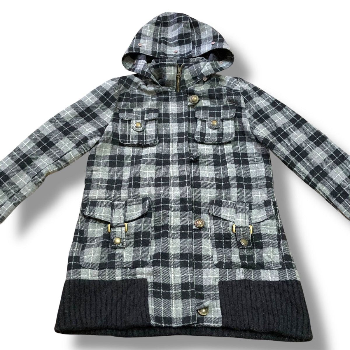 If Six Was Nine 🇯🇵 AVAIL CHECKERED MULTIPOCKET BONDAGE JACKET Size US L / EU 52-54 / 3 - 5 Thumbnail