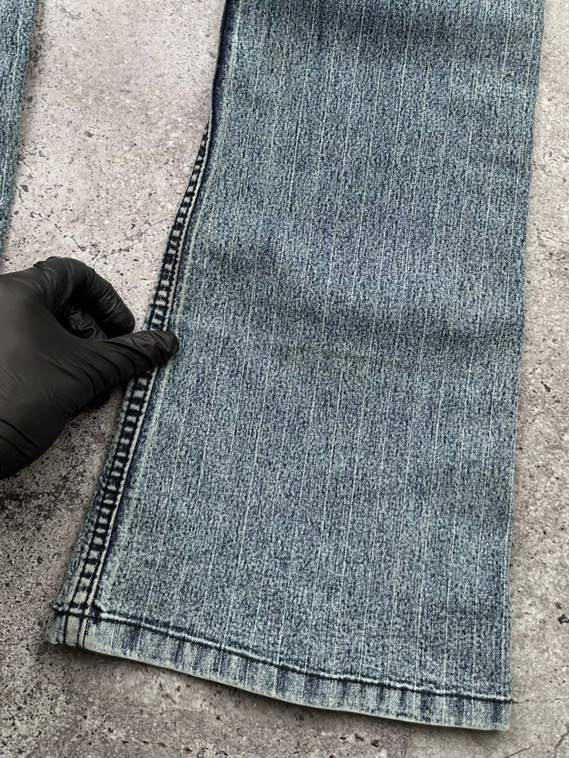 Japanese Brand Vintage Striped Flare Jeans C192(V258) Size 25" / US 0 / IT 36 - 10 Thumbnail