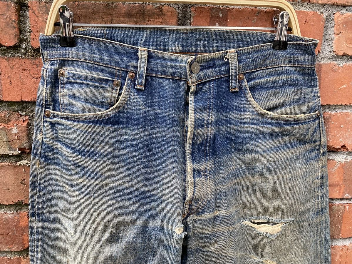 Levi's Vintage Clothing × Vintage W32x29.5 vintage levi's redline distressed damaged denime Size US 32 / EU 48 - 5 Thumbnail