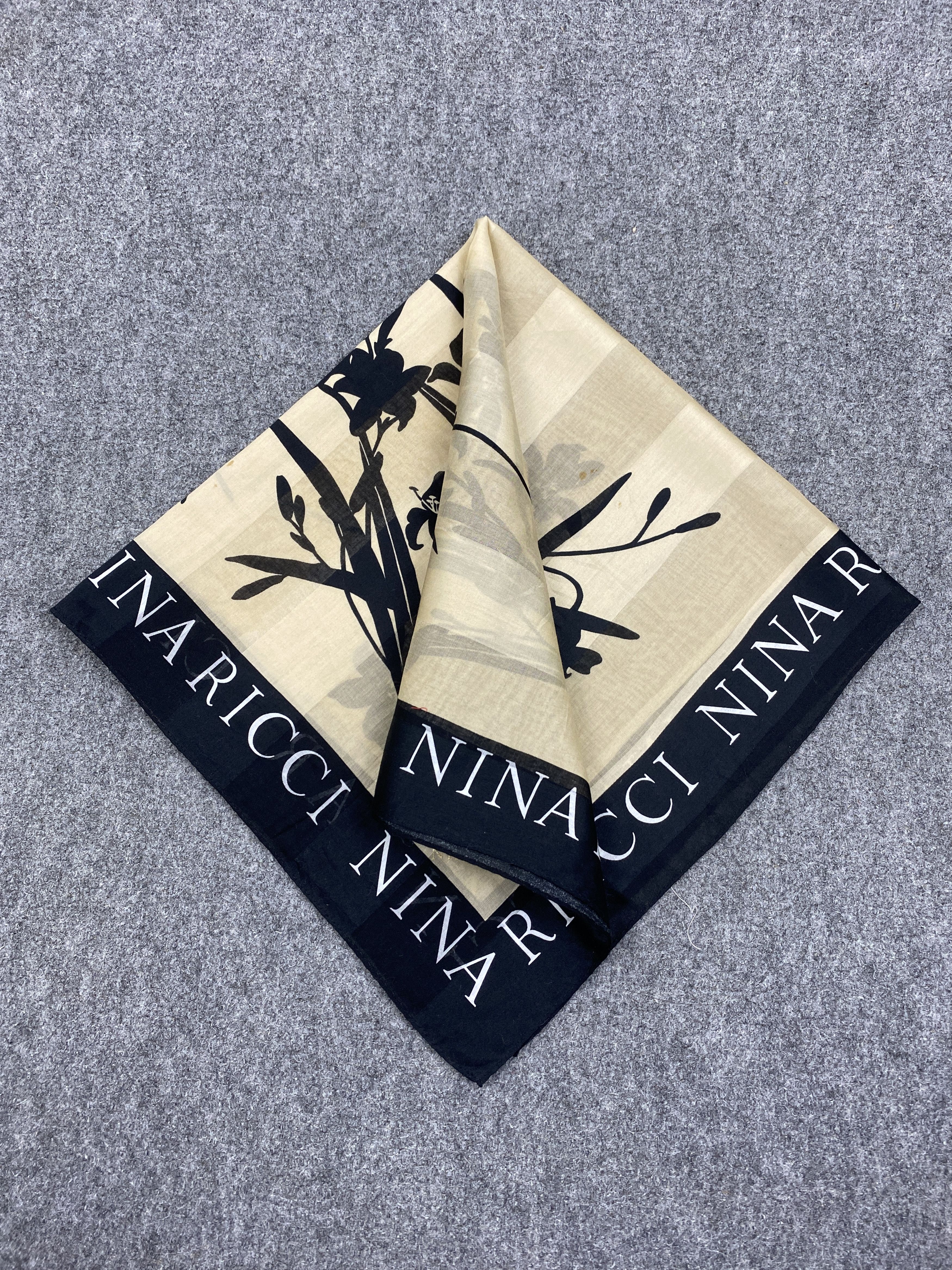 Nina Ricci × Vintage Nina Ricci Handkerchief / Bandana / Neckerchief HKC0217 Size ONE SIZE - 3 Thumbnail