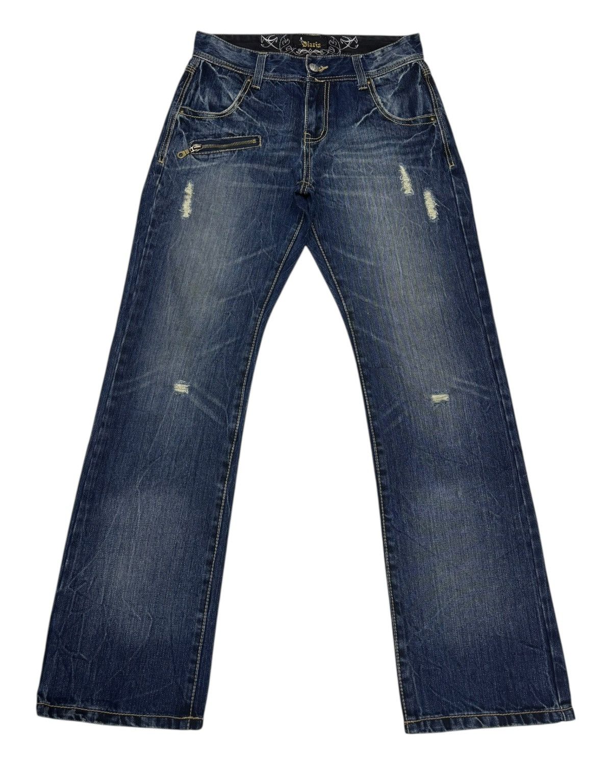 Hysteric Glamour × Undercover Vintage Japanese Diaria Punk Distressed Denim Jeans Size US 28 / EU 44 - 1 Thumbnail