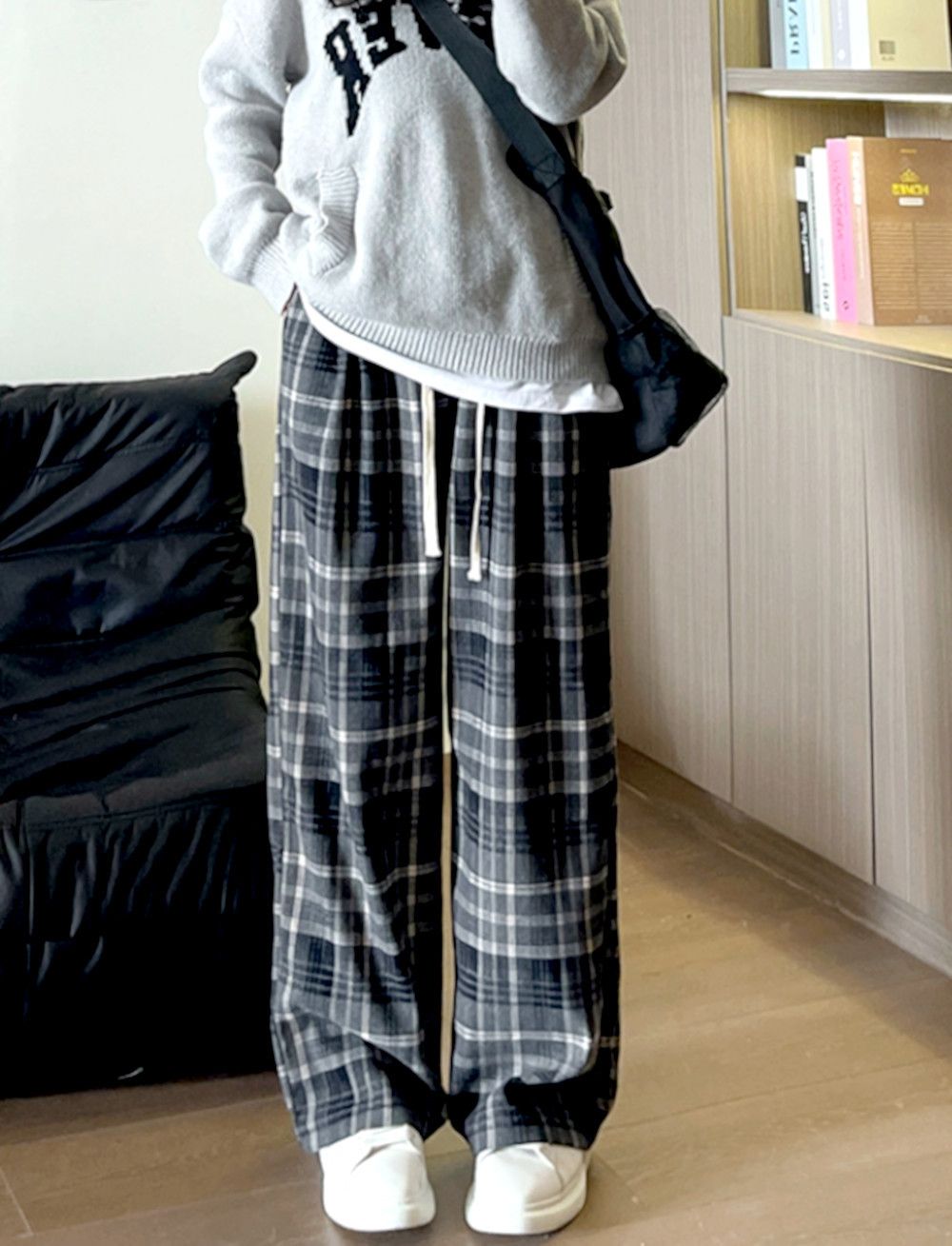 Designer × Japanese Brand × Vintage Vintage Hippie England Flannel Check Wide Leg Trousers Rave Size 27" / US 4 / IT 40 - 5 Thumbnail