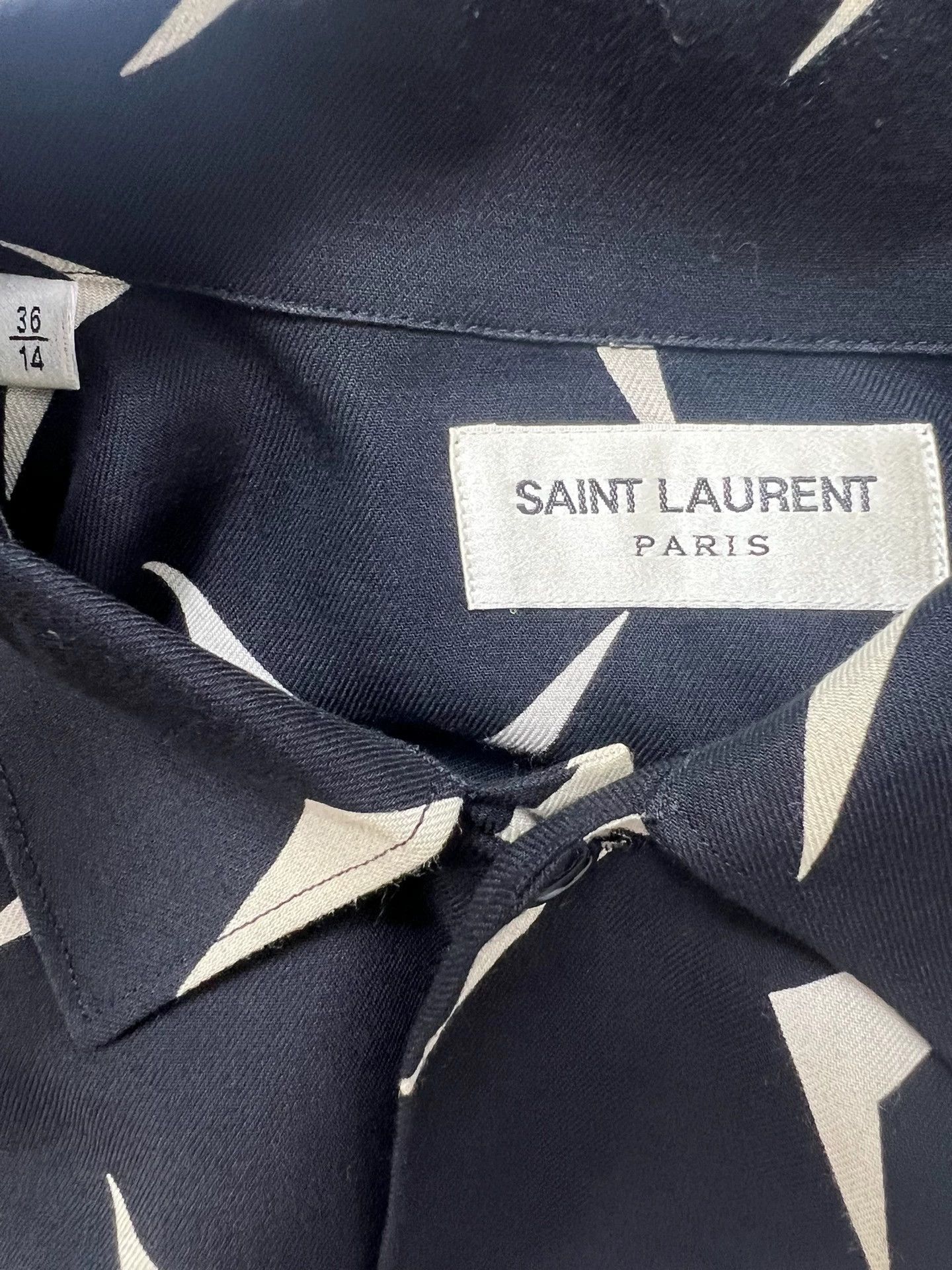 Saint Laurent Paris SLP 15FW Boomerang Shirt Double Pocket Better Fit 36 Size US S / EU 44-46 / 1 - 5 Thumbnail
