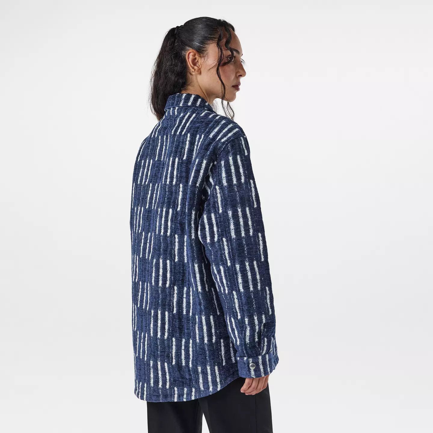 Off-White o1y1225 Patterned Shirt in Blue/White Size S / US 4 / IT 40 - 4 Thumbnail