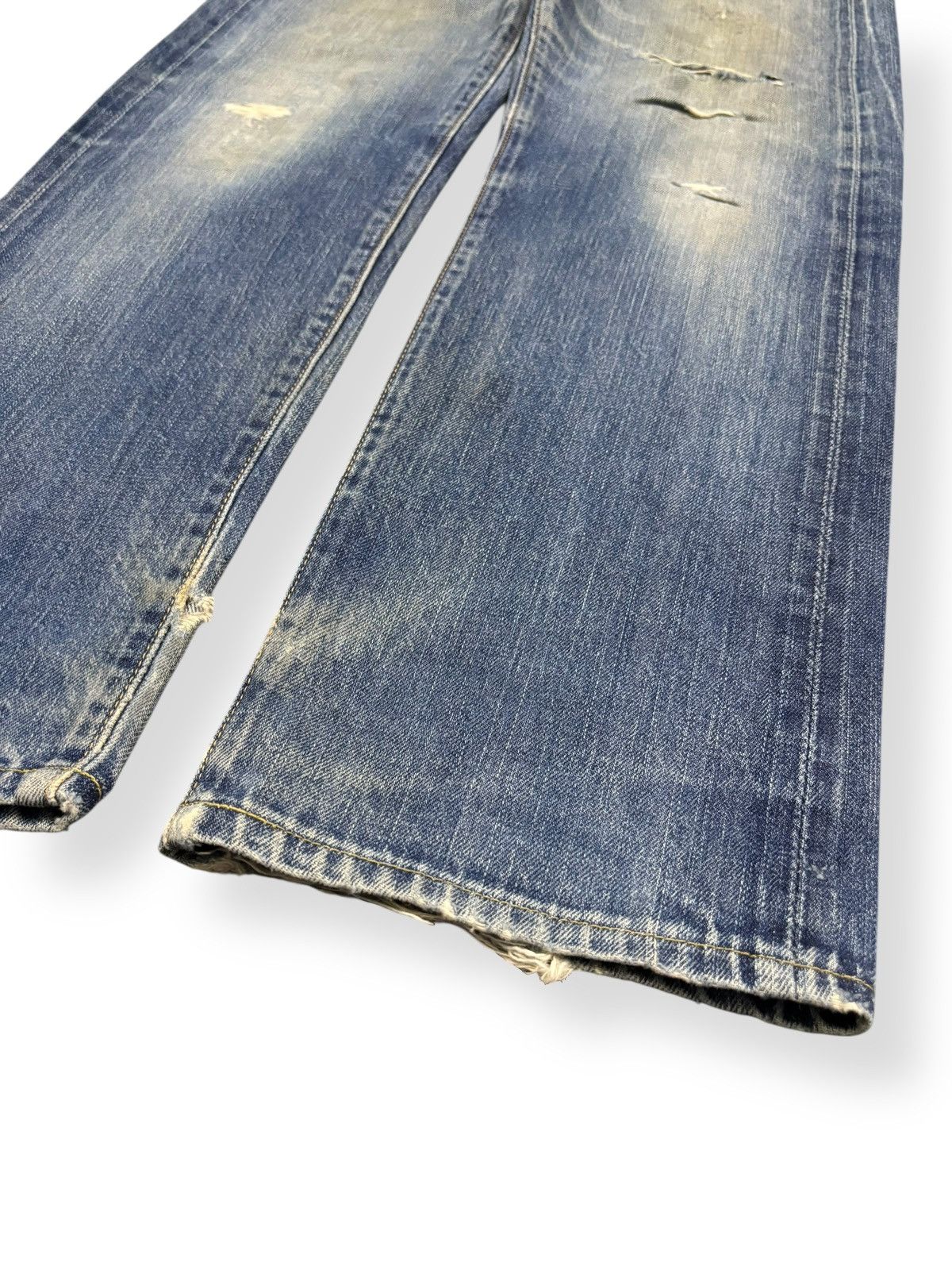 Levi's Vintage 90s Levis 502 Big E Selvedge Distressed Grunge Jeans Size US 29 - 11 Thumbnail