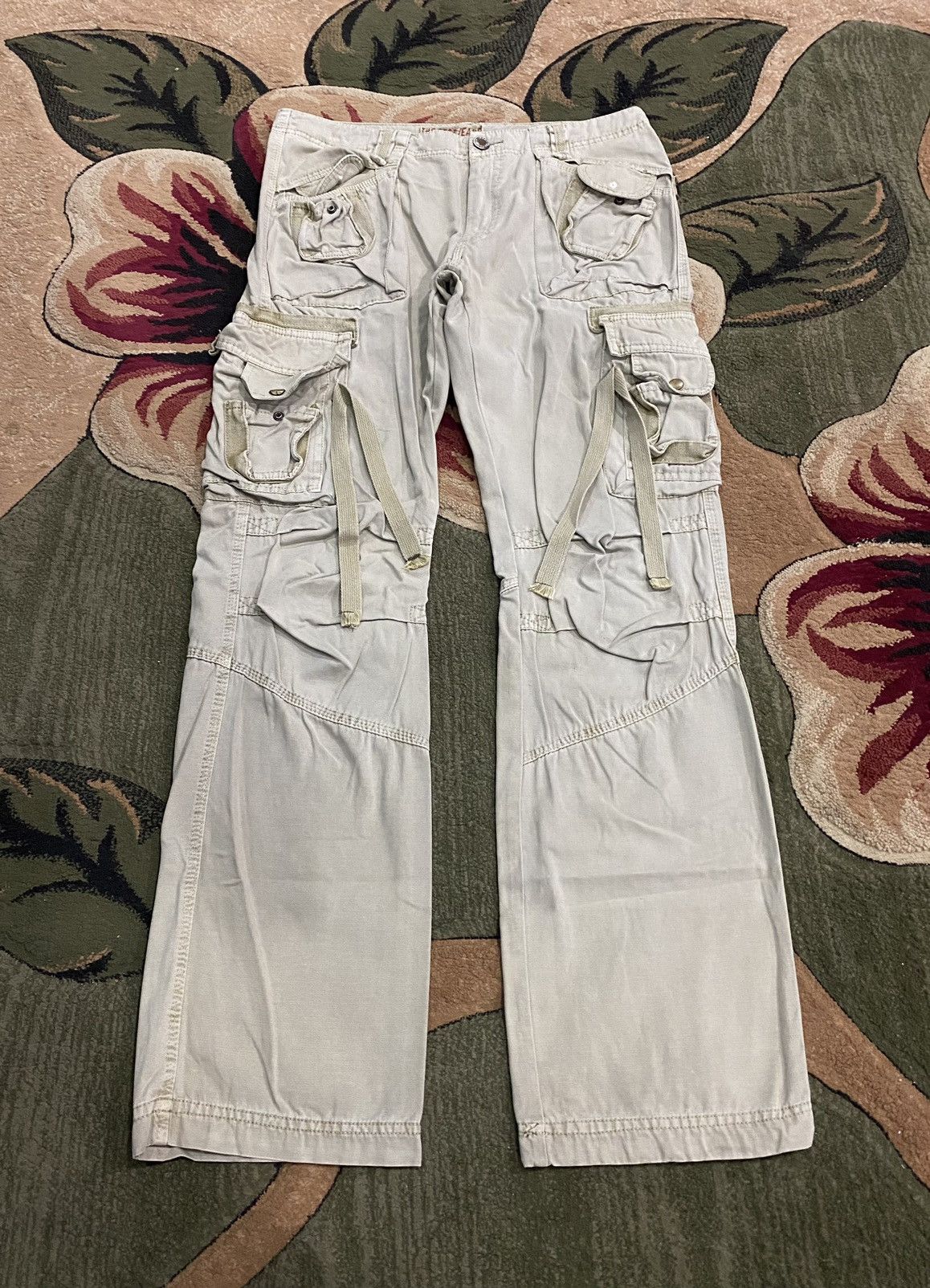 General Research × Japanese Brand MULTI POCKET PARACHUTE BONDAGE FADED CARGO PANTS Size US 34 / EU 50 - 1 Thumbnail