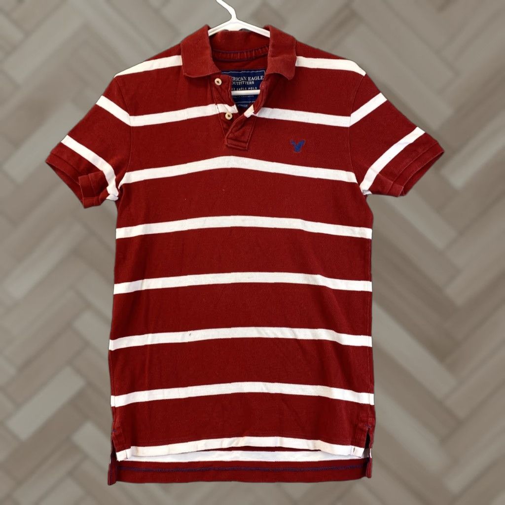 American Eagle Outfitters American Eagle Athletic Fit Polo Shirt Mens XS Multicolor Short Sleeve Casual 80s 90s Classic Size US XS / EU 42 / 0 - 1 Thumbnail
