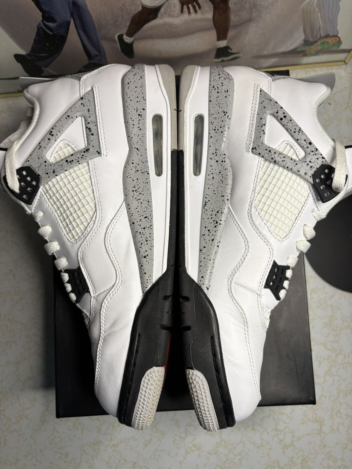 Jordan Brand Air Jordan 4 Retro OG white cement Size US 12 / EU 45 - 3 Thumbnail