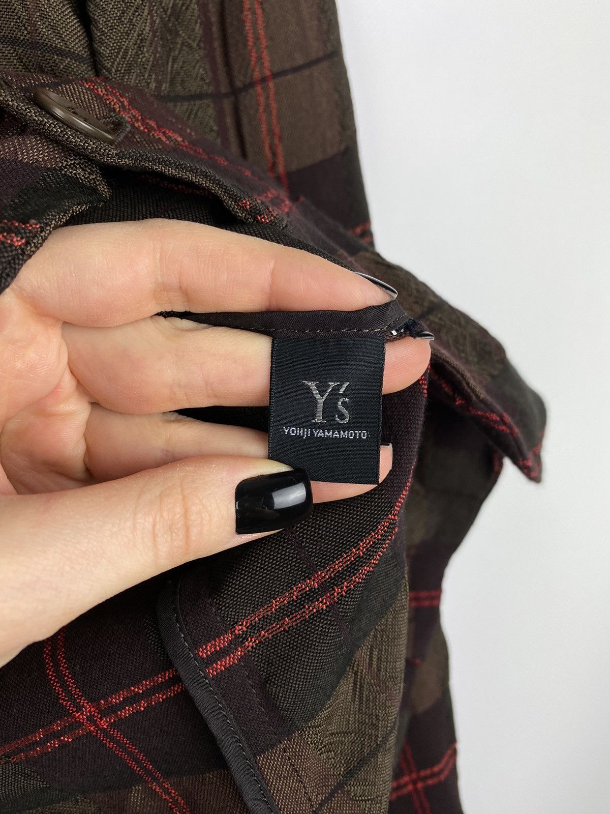 Yohji Yamamoto Rare Y’s Yohji Yamamoto checked Japanese blazer jacket Size L / US 10 / IT 46 - 13 Thumbnail