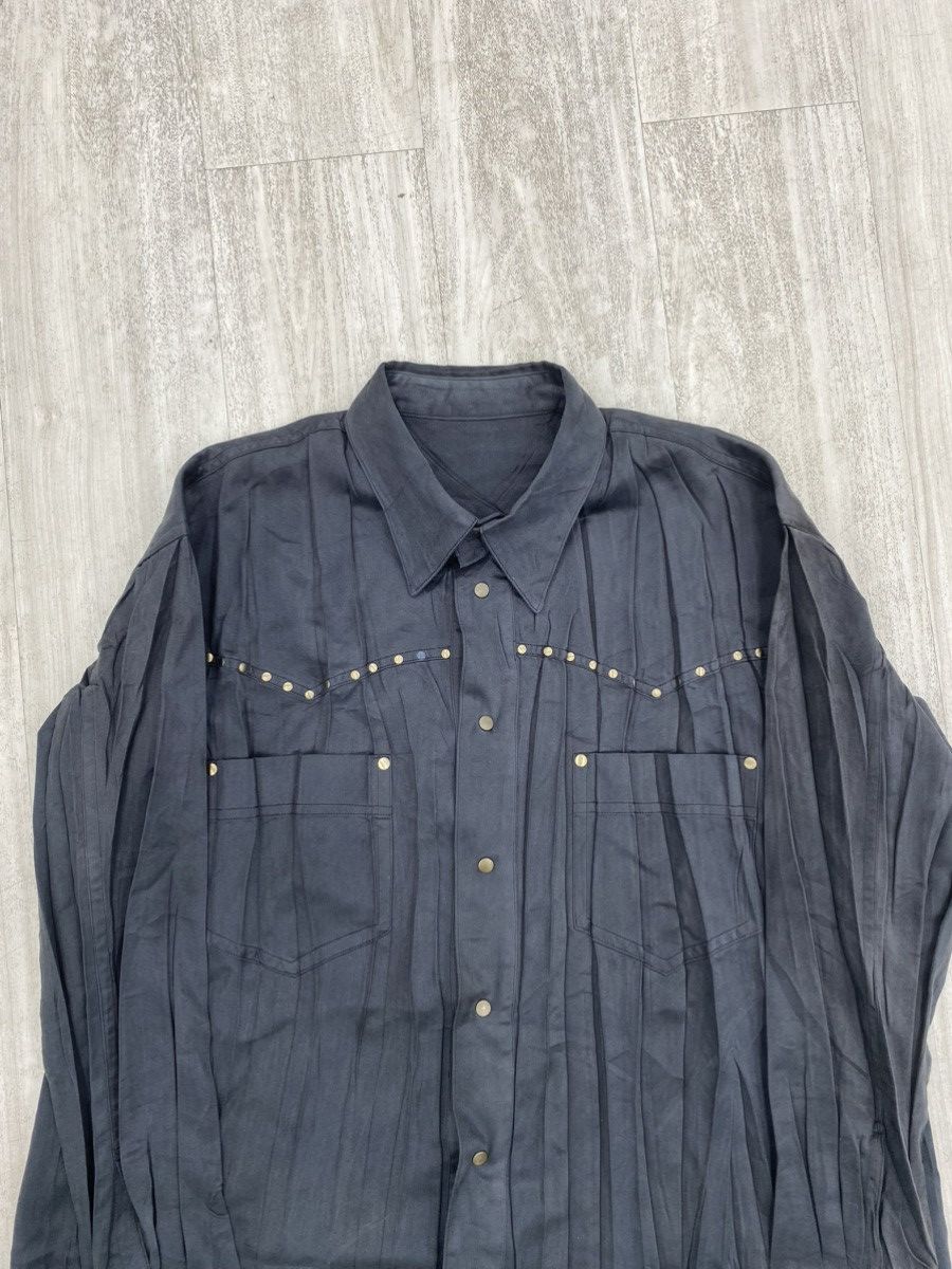 Issey Miyake Vintage Issey miyake pleated westren shirt mainline Size US M / EU 48-50 / 2 - 4 Thumbnail