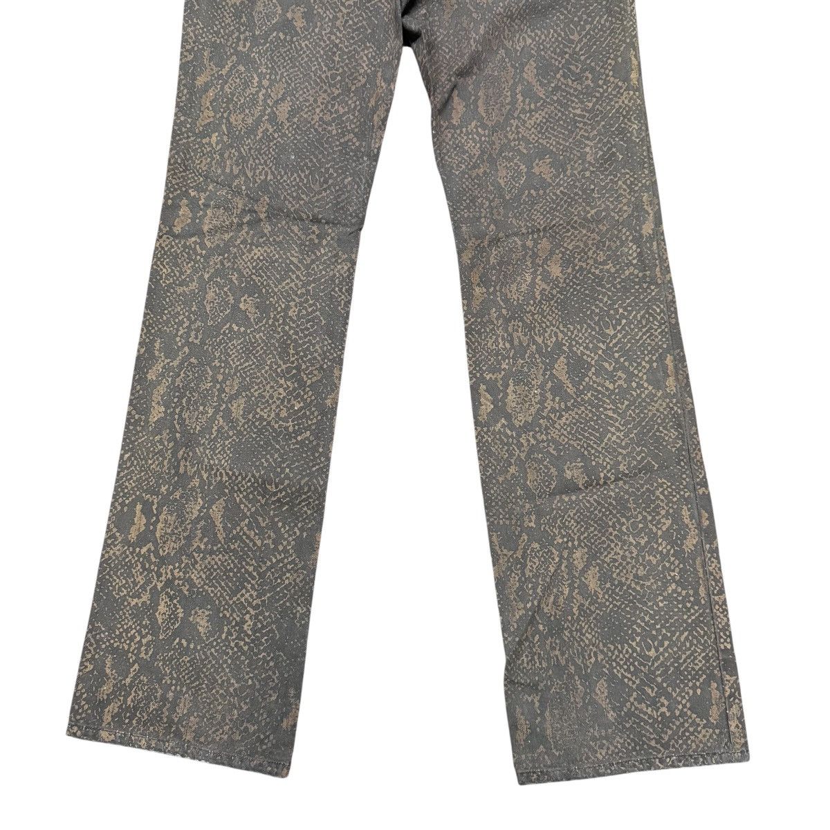 Hysteric Glamour Japanese Brand PAZZO Denim Printed Snake Skin Size US 29 - 6 Thumbnail