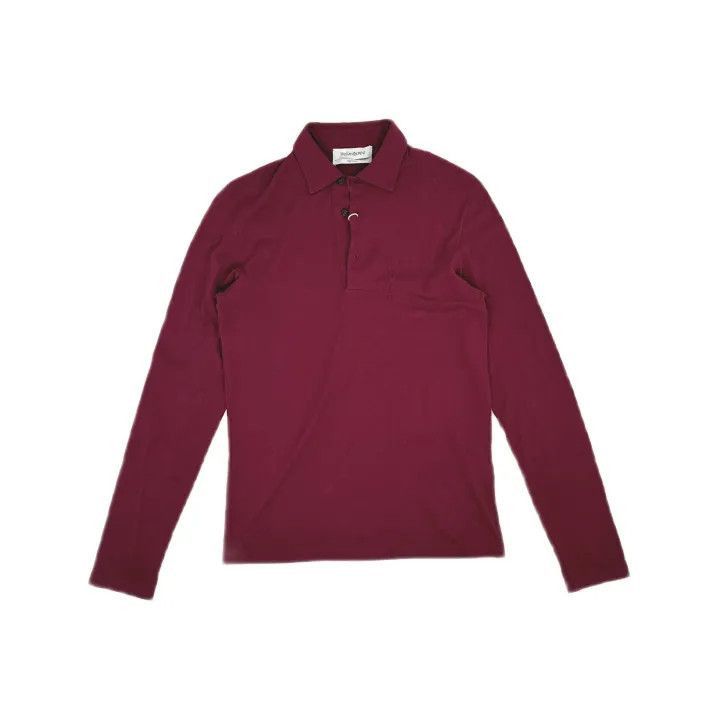Saint Laurent Paris Saint Laurent Long Sleeve Red Polo Shirt-2507 Size US M / EU 48-50 / 2 - 8 Thumbnail