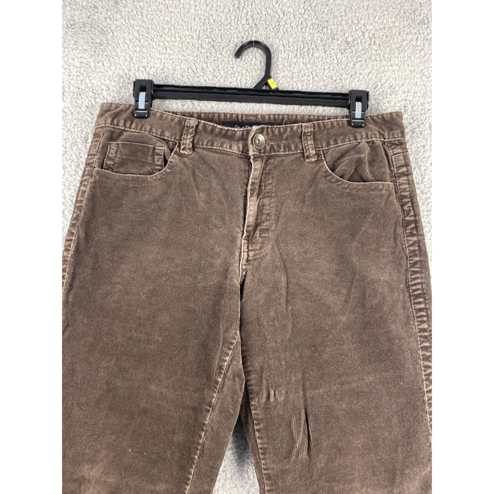 Calvin Klein VINTAGE? No. Calvin Klein Pants Corduroy Bootcut Women 14 Regular Inseam 29 Stretch Brown 42-22 Size 36" / US 14 / IT 50 - 2 Thumbnail